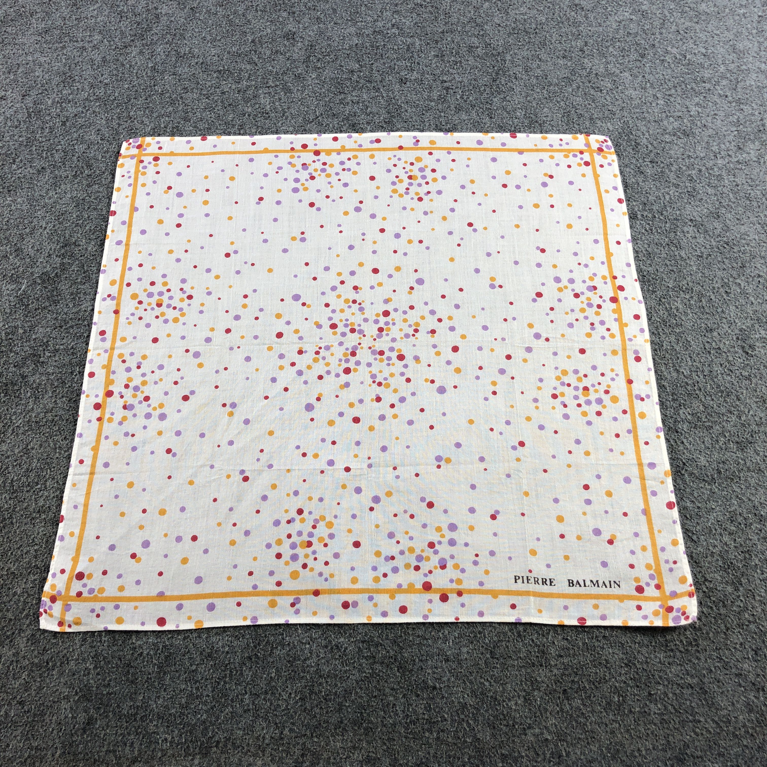 Pierre Balmain × Vintage Pierre Balmain Handkerchief Neckerchief Bandana H2408 Size ONE SIZE - 2 Thumbnail