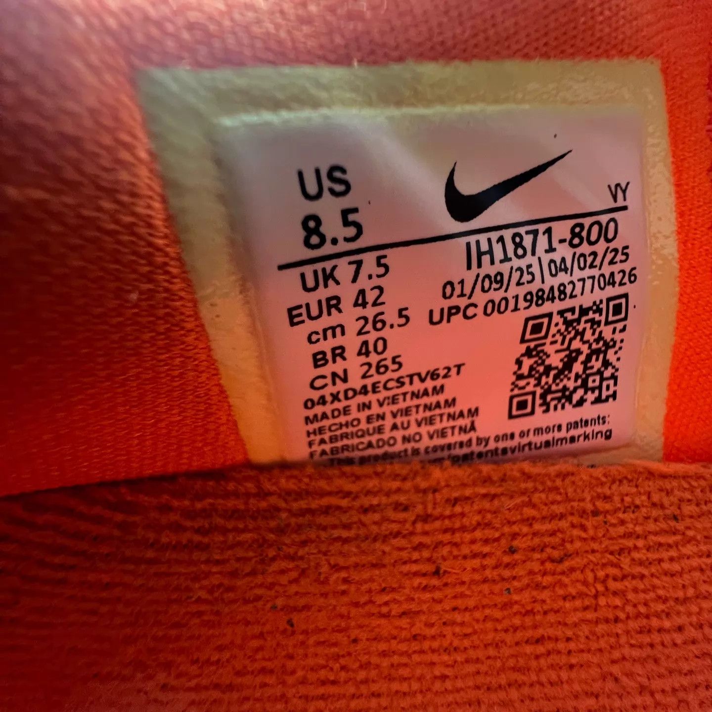 Nike zk6 Orange Silver 42 Mint Size US 9 / EU 42 - 8 Thumbnail