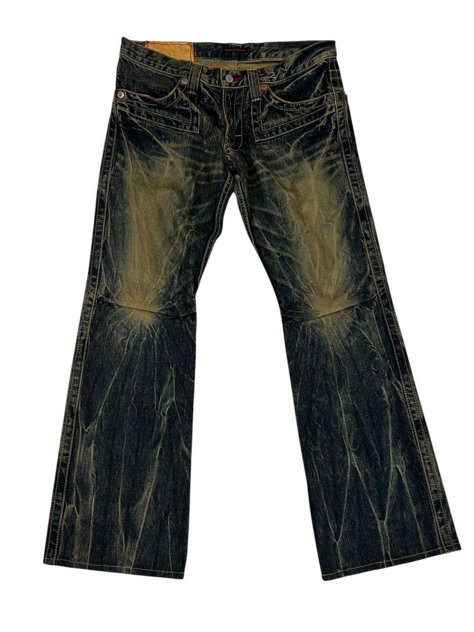 GOSTAR DE FUGA Vintage Blue Way Bootcut Denim Flare Wild Denim Size US 33 - 1 Thumbnail