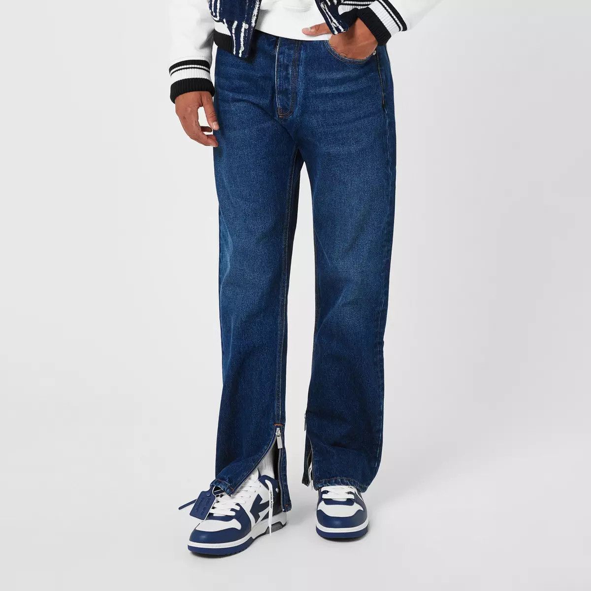 Off-White o1y0225 Denim Pant in Blue Size US 30 / EU 46 - 4 Thumbnail