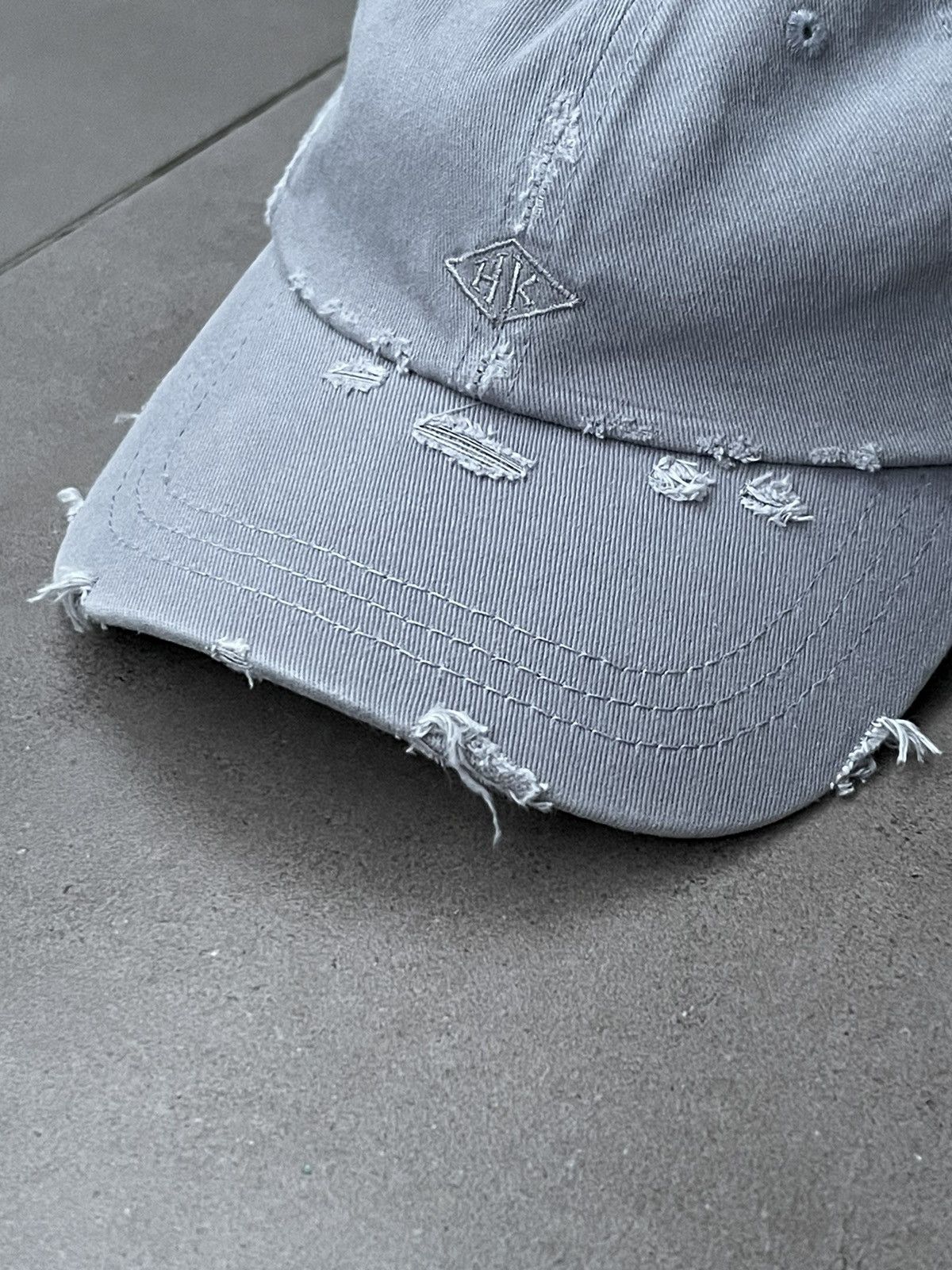 Han Kjobenhavn !DS! SS23 Han Kjobenhavn Logo Distressed Grey Cap Size ONE SIZE - 4 Thumbnail