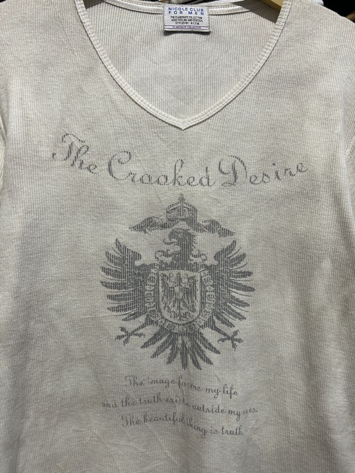Japanese Brand Nicole Club For Men by N.C.F.M. Longsleeve Size US S / EU 44-46 / 1 - 2 Thumbnail