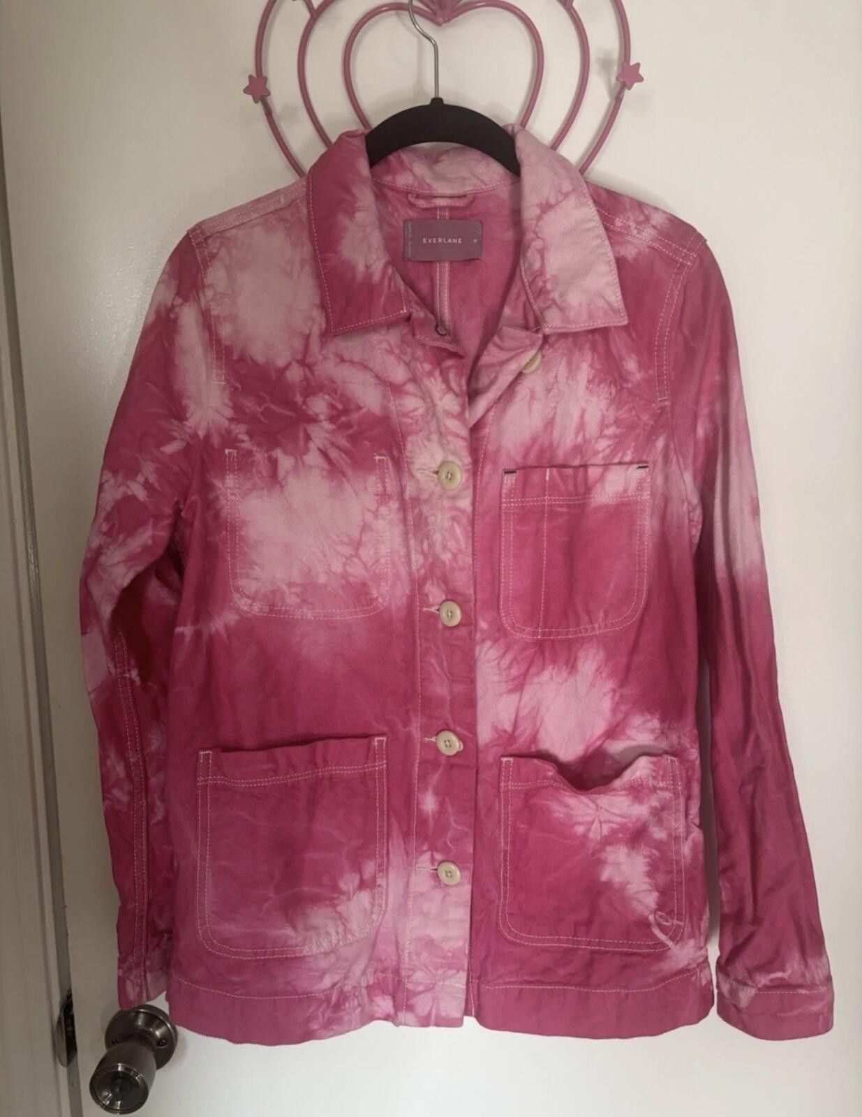 Everlane EVERLANE Denim Tie-Dye Pink Jacket Size M / US 6-8 / IT 42-44 - 2 Thumbnail