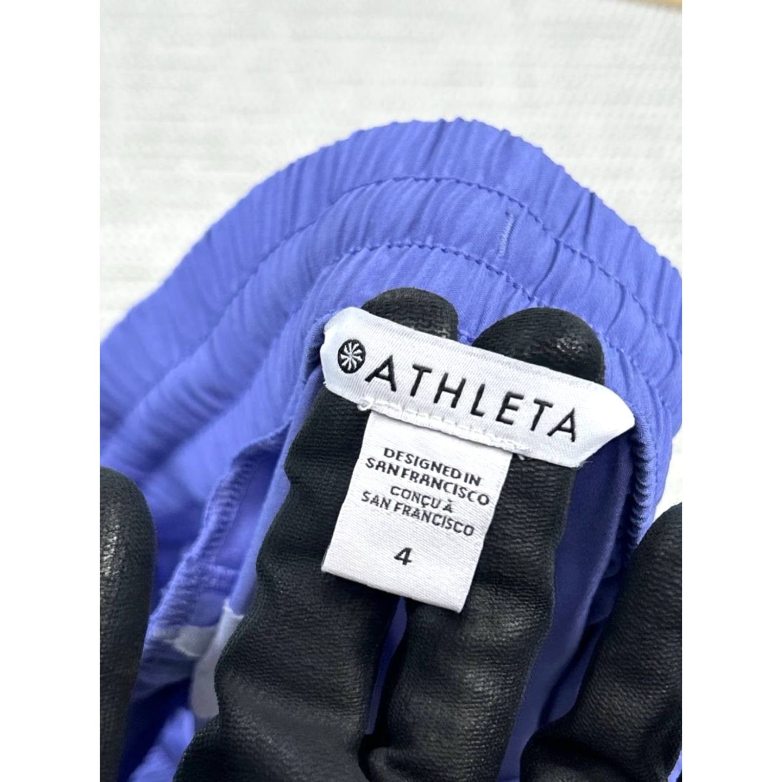 Athleta Athleta Pants Womens 4 Purple Blue Straight Leg Drawstring Crop – Athleisure, Activewear, Cropped, Walking, Regular Size 4, Purple, Womens Size 27" / US 4 / IT 40 - 6 Thumbnail