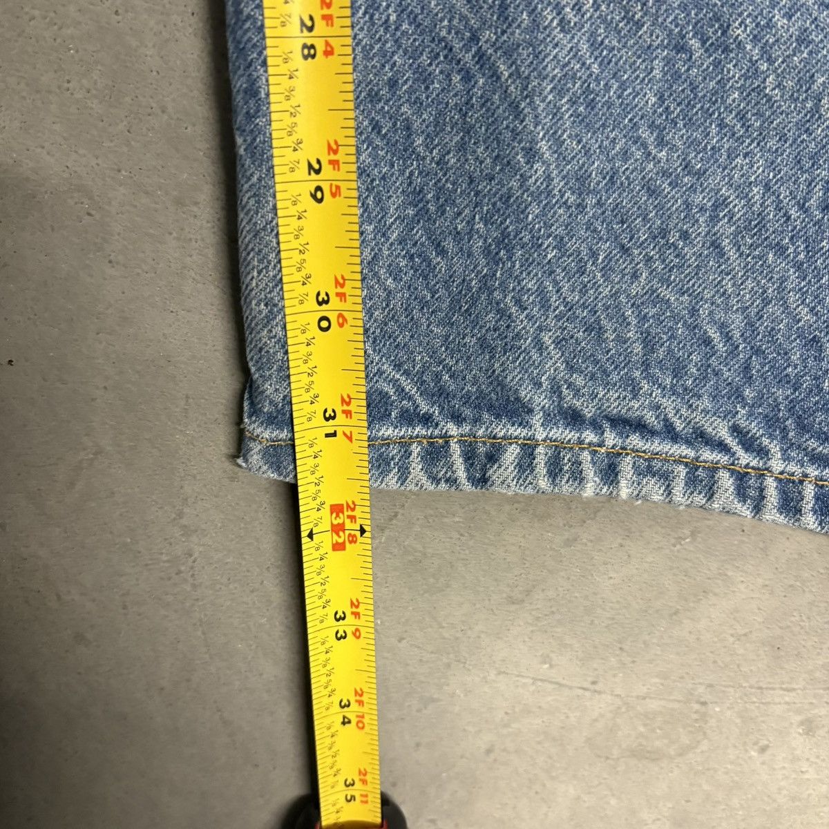 Levi's Vintage 90s Levis Denim Jeans Orange Tab Faded Grunge Size US 34 / EU 50 - 10 Thumbnail