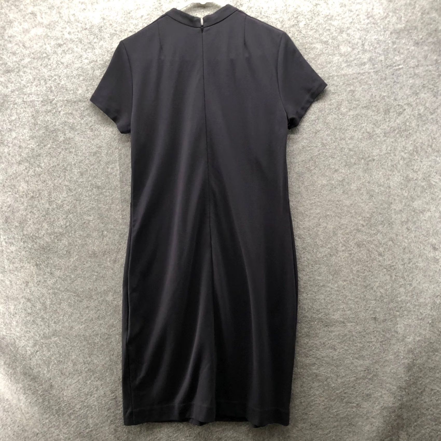 Brooks Brothers Brooks Brothers Sheath Mock Neck Dress Womens 10 Black Short Sleeve Ponte Size 32" / US 10 / IT 46 - 2 Thumbnail
