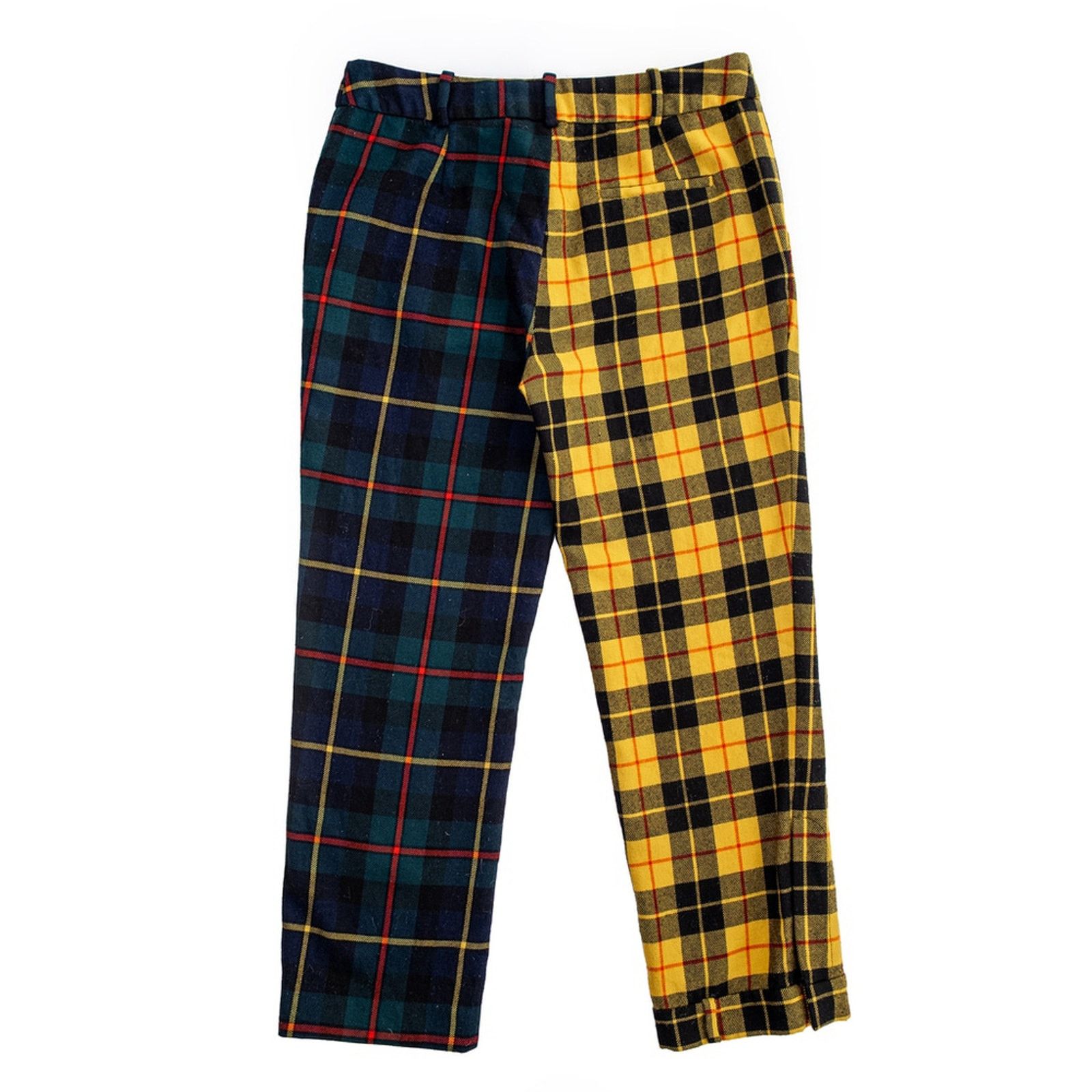 MONSE MONSE Colorblock Plaid Wool Trousers Made in USA Size 4 Size 27" / US 4 / IT 40 - 6 Thumbnail