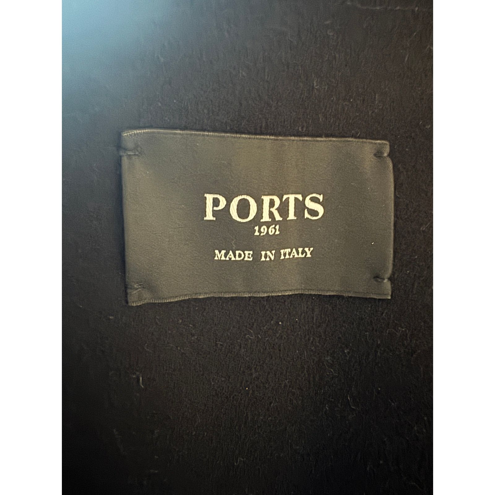 Ports 1961 Ports 1961 NWT Black Wool Short Coat Size L / US 10 / IT 46 - 3 Thumbnail
