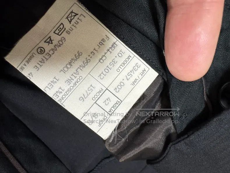 Other Hermes Crocodile leather buckle long pants, 99% Wool+1% Si Size US 42 / EU 58 - 7 Thumbnail