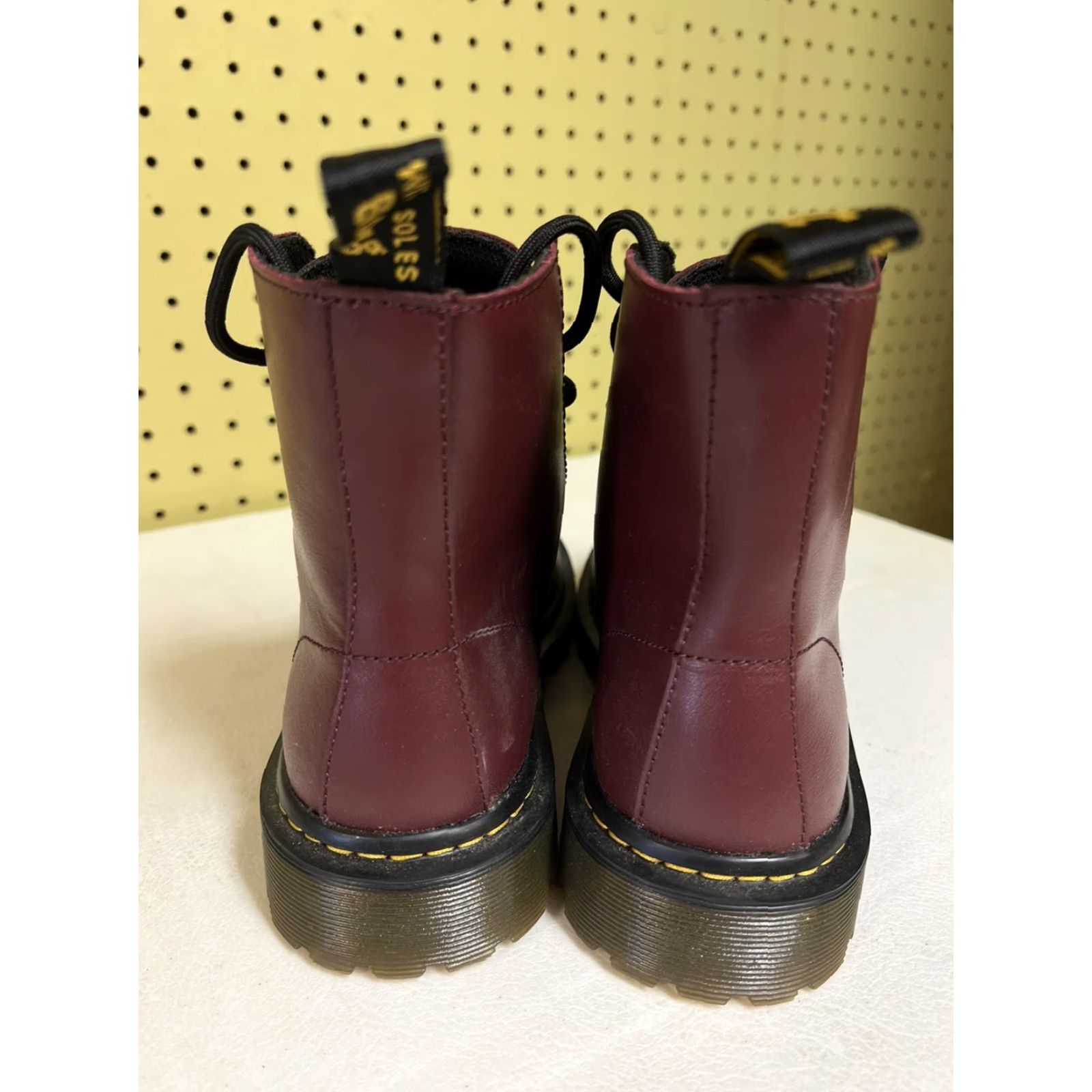 Dr. Martens Dr Martens Luana Cherry Red Women's Boots Leather Air Wair AW004 Lace Up Shoes Boots Womens Size 7 5? Size US 5 / IT 35 - 5 Thumbnail