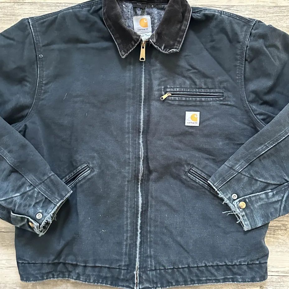 Carhartt Vintage Carhartt J01 BLK Detroit Blanket Lined Jacket Size US L / EU 52-54 / 3 - 2 Thumbnail