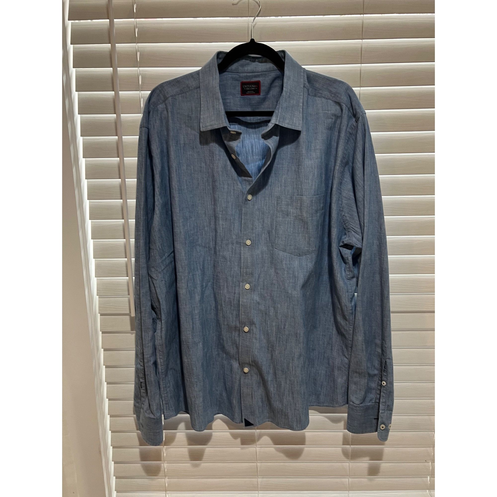 UNTUCKit Untuckit Denim Style Long Sleeve Button Up Shirt - Size XXXL Size US XXL / EU 58 / 5 - 1 Thumbnail