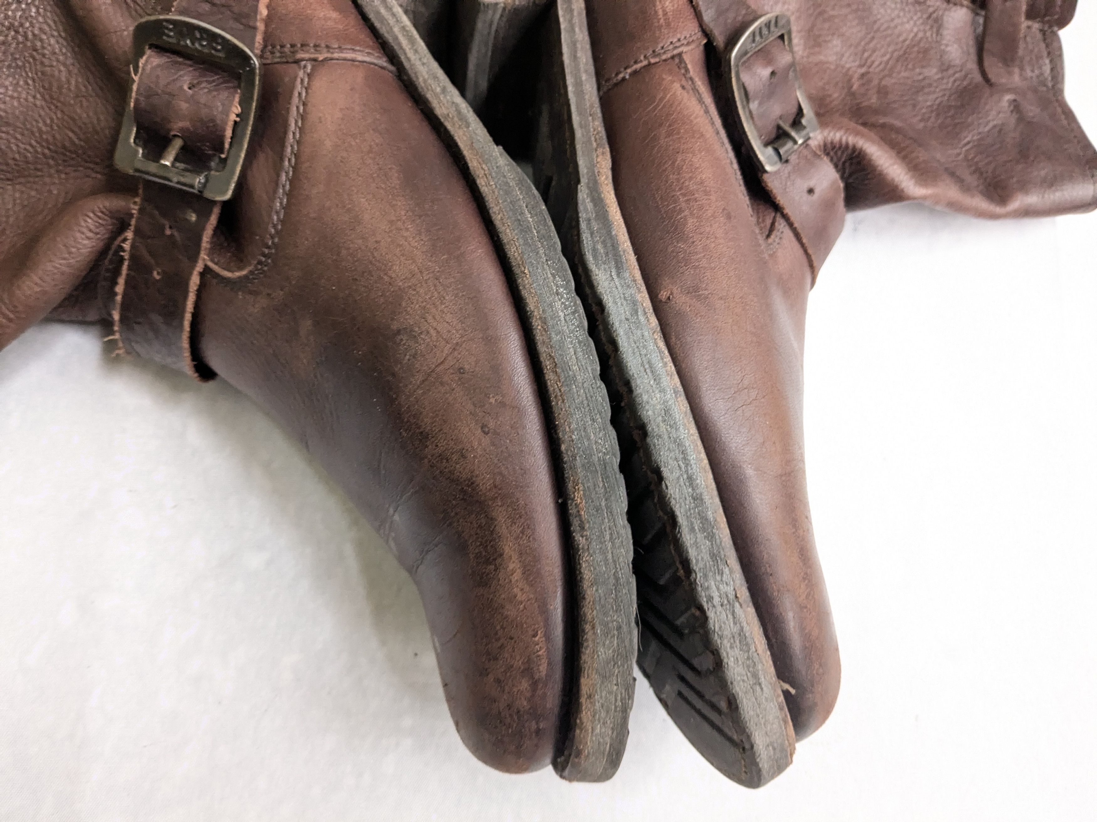 Frye Frye Engineer Boots 8.5 M Brown Leather Buckle Size US 8.5 / EU 41-42 - 7 Thumbnail
