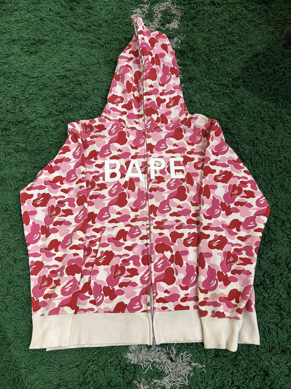 Bape BAPE ABC PINK CAMO ZIP UP HOODIE Size US L / EU 52-54 / 3 - 1 Thumbnail