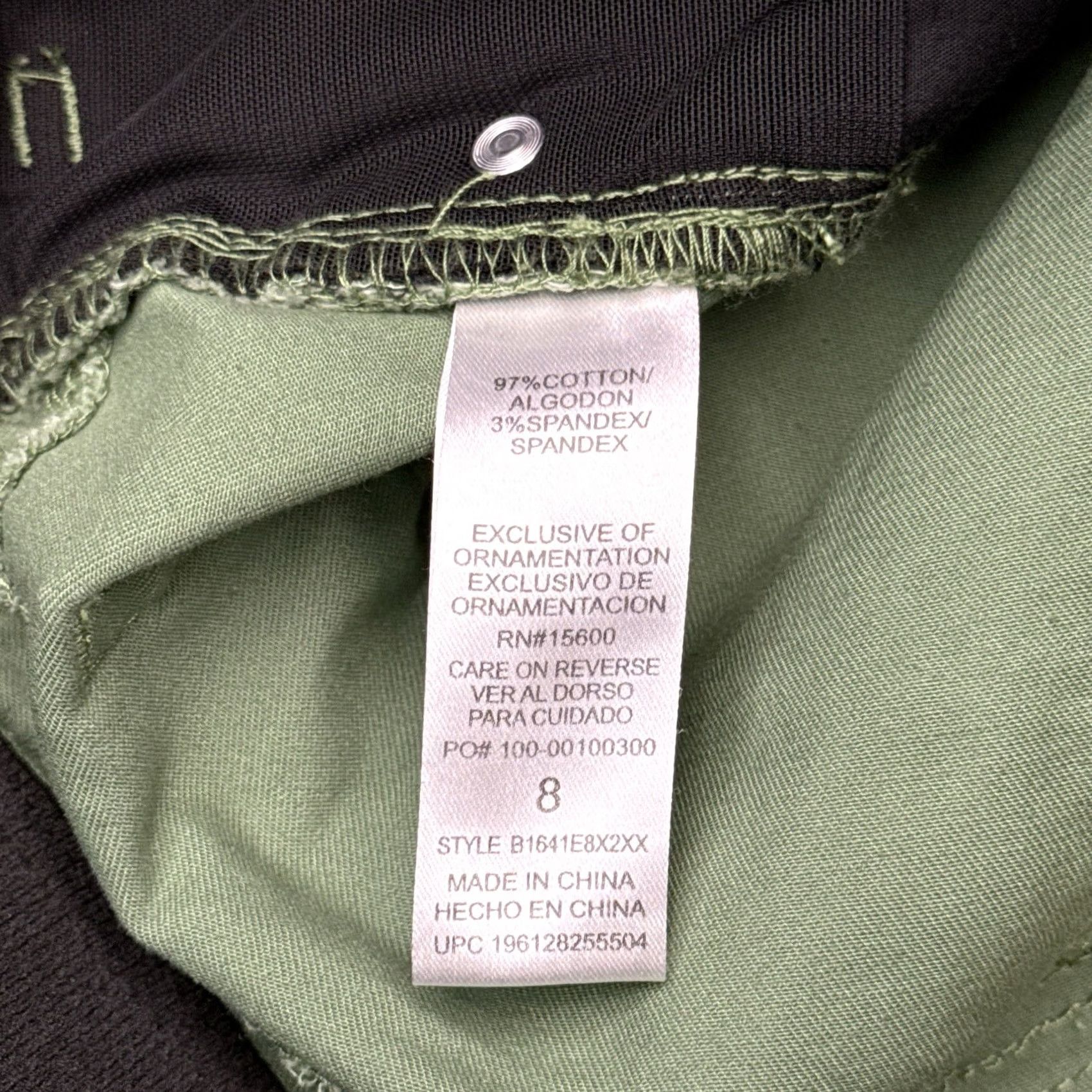 Vintage Democracy Ankle Skimmer Jeans Women 8 Green Slim 5-Pocket Denim Medium Wash Belt Loops Modern VINTAGE? Size 30" / US 8 / IT 44 - 7 Thumbnail