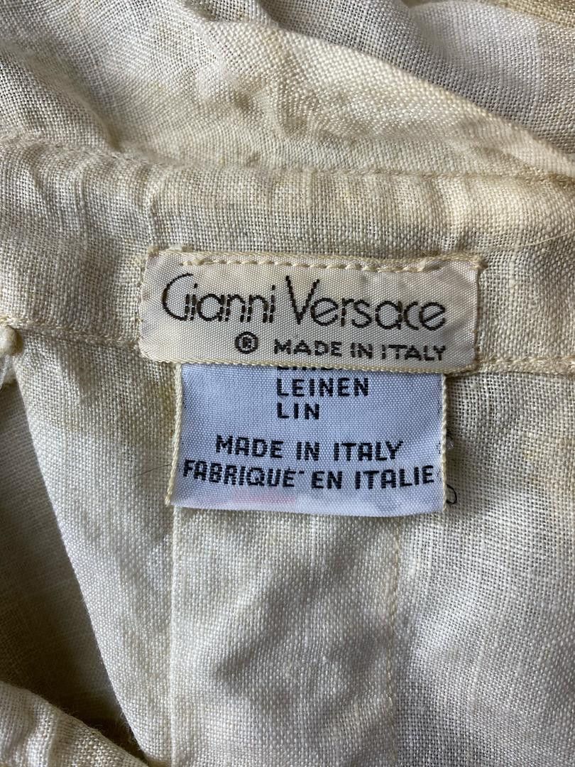 Versace Vintage 80s🔥 Gianni Versace Button stripe - Pocho style Size M / US 6-8 / IT 42-44 - 9 Thumbnail