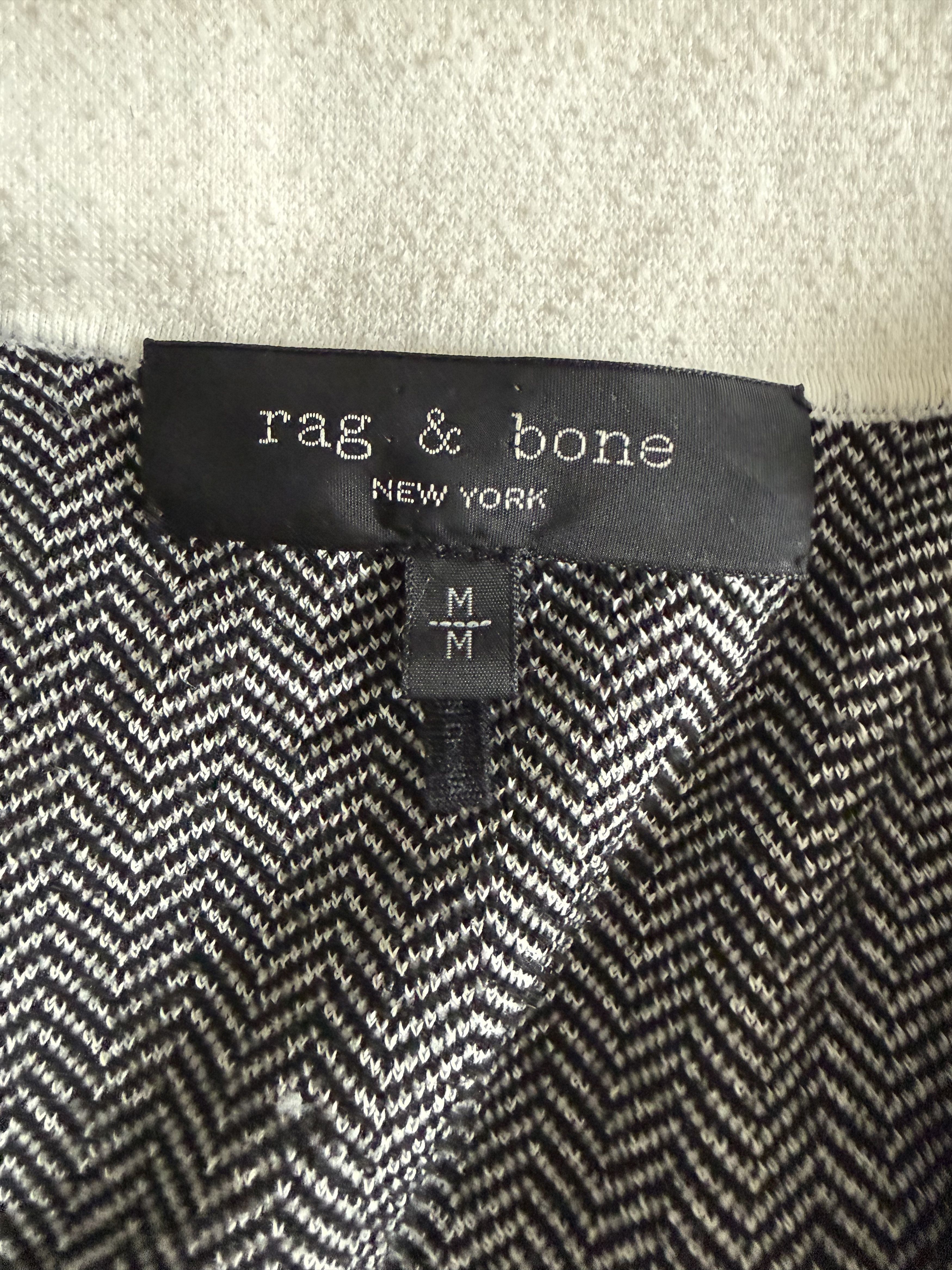 Rag & Bone Herringbone Snap Front Avery Button Down Shirt Size US M / EU 48-50 / 2 - 5 Thumbnail
