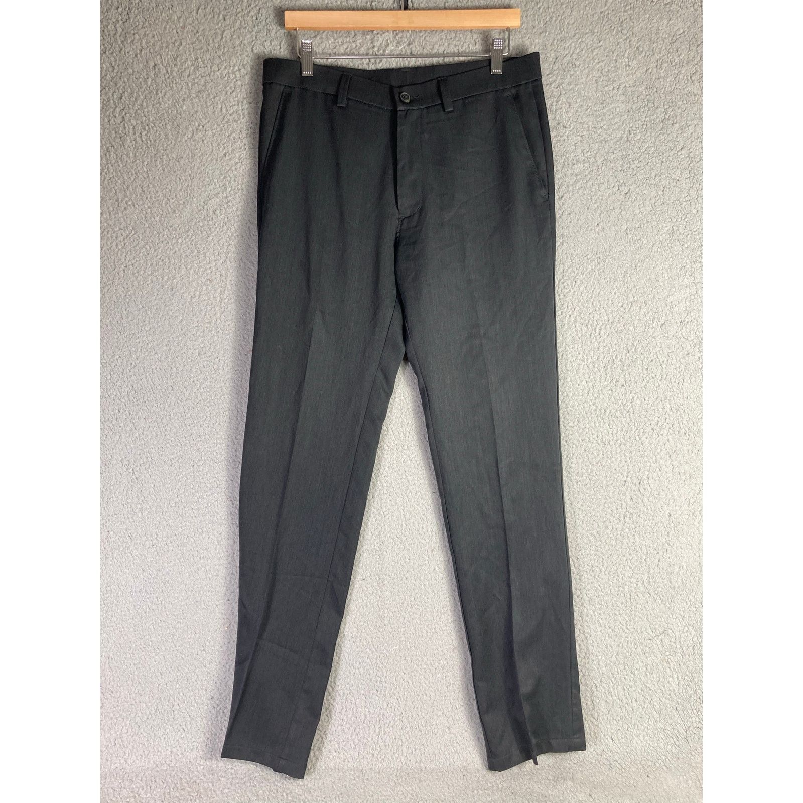 Haggar Haggar H26 Men's Dress Pants Gray 32x32 Business Casual Size US 32 / EU 48 - 4 Thumbnail