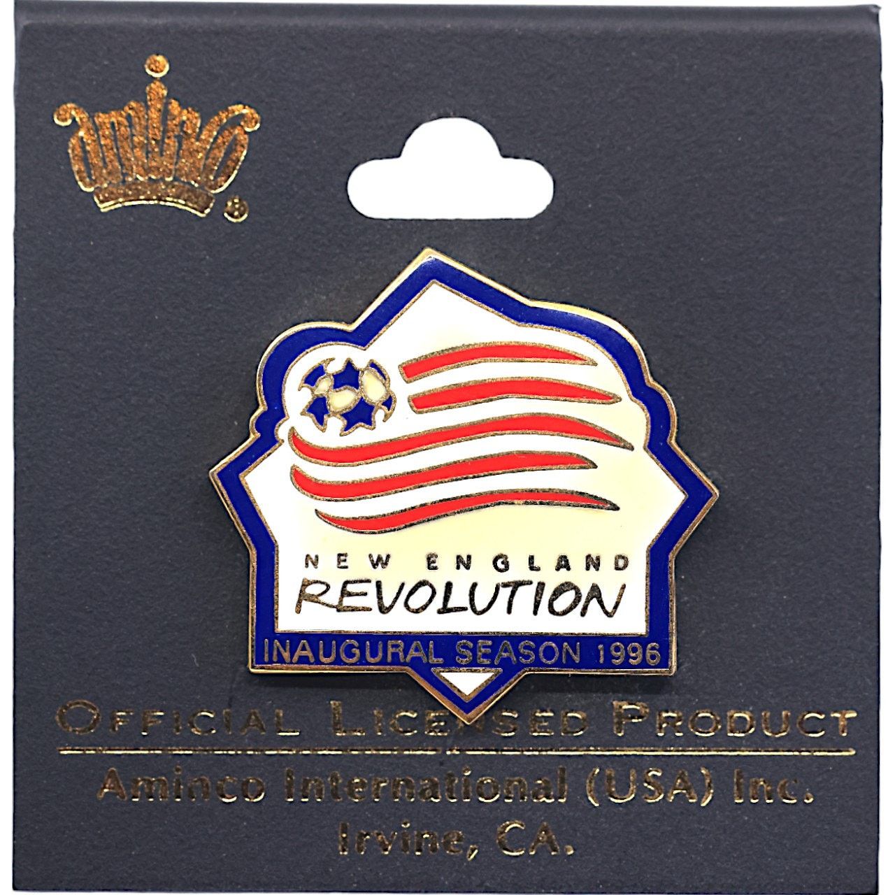 Other New England Revolution 1996 Inaugural Season MLS Pin *NEW* Size ONE SIZE - 2 Thumbnail