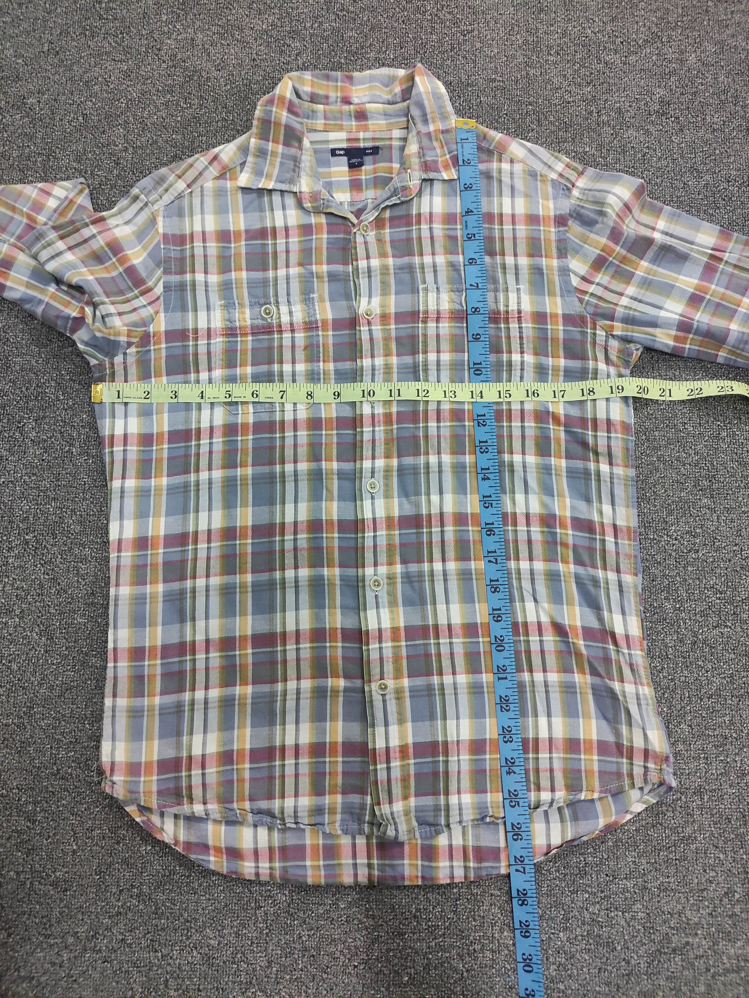 Gap Vintage Gap Flannel Shirt Button Up Checkered Long Sleeve Size S / US 4 / IT 40 - 8 Thumbnail