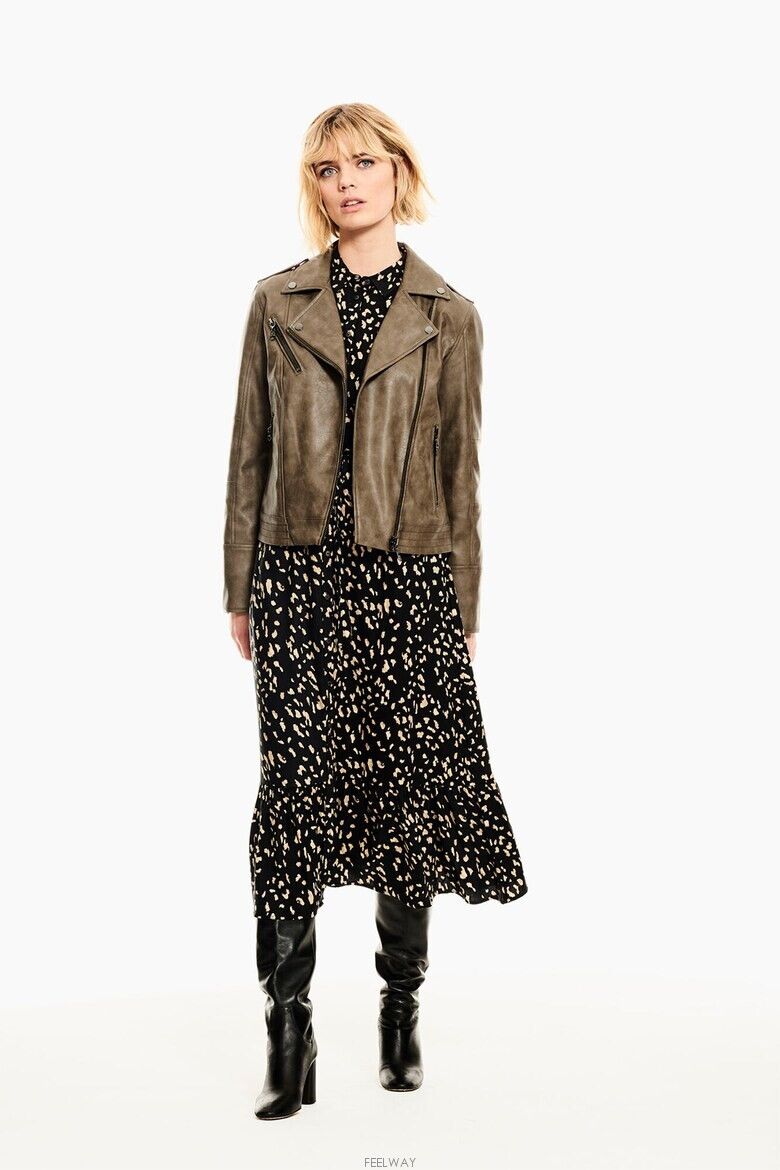 Other **GARCIA Vegan Leather Biker Jacket Size S / US 4 / IT 40 - 3 Thumbnail