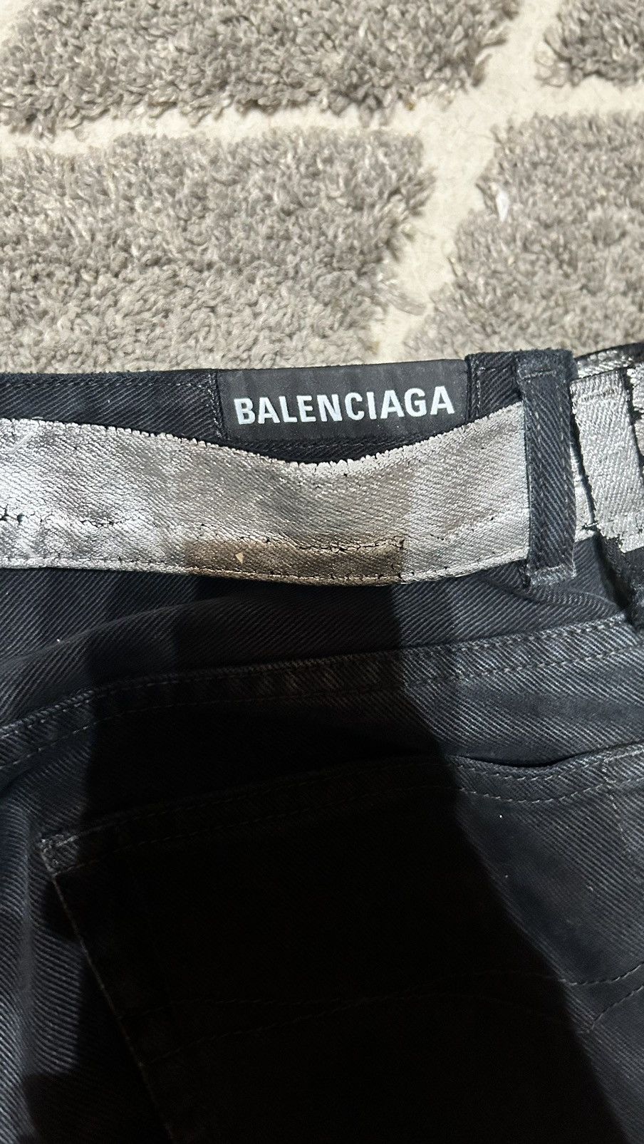Balenciaga Sunfaded Flare Denim Size US 29 - 4 Thumbnail