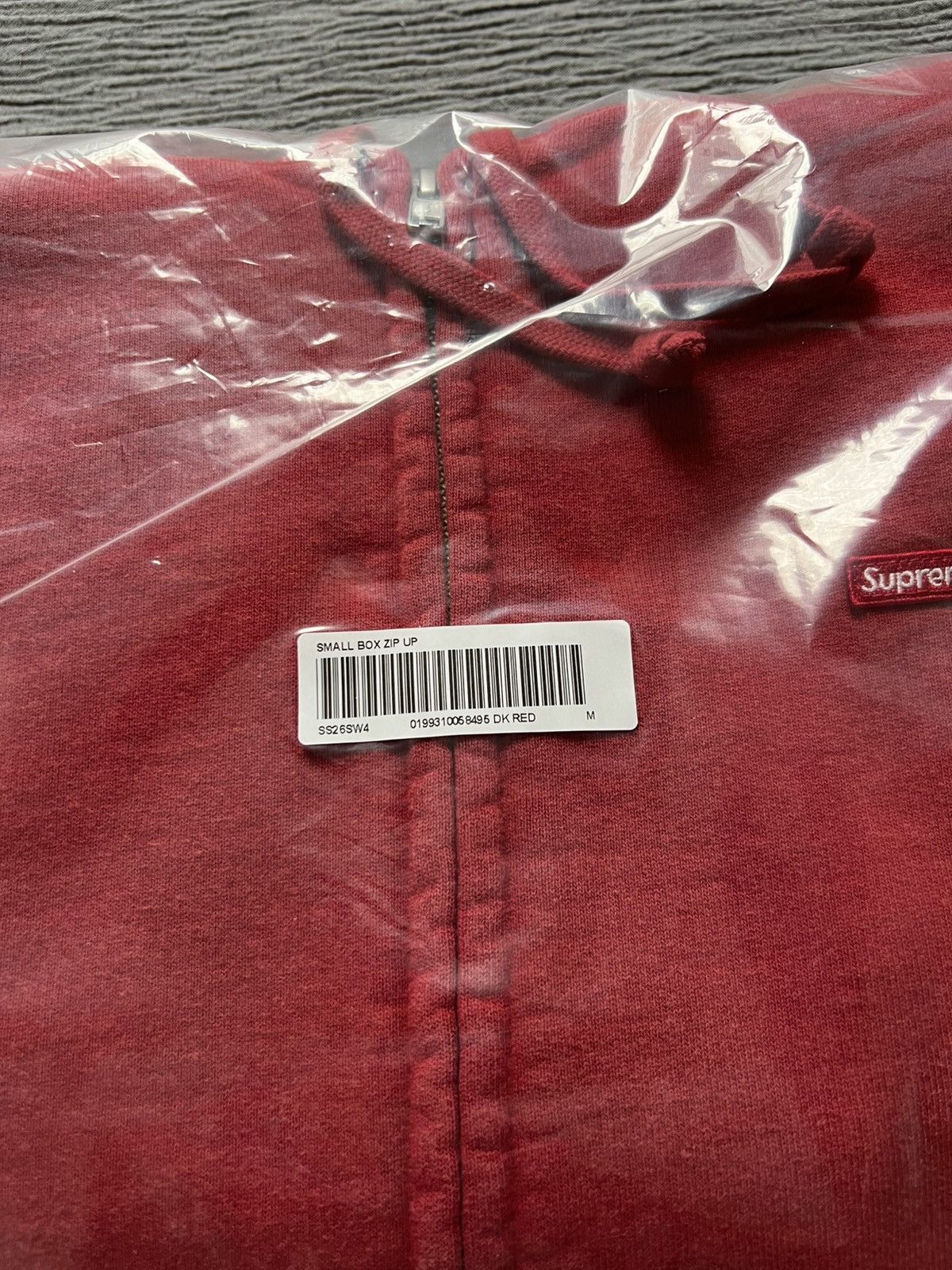 Supreme Supreme Small Box Logo Zip Up Hooded Sweatshirt Red Medium Size US M / EU 48-50 / 2 - 3 Thumbnail