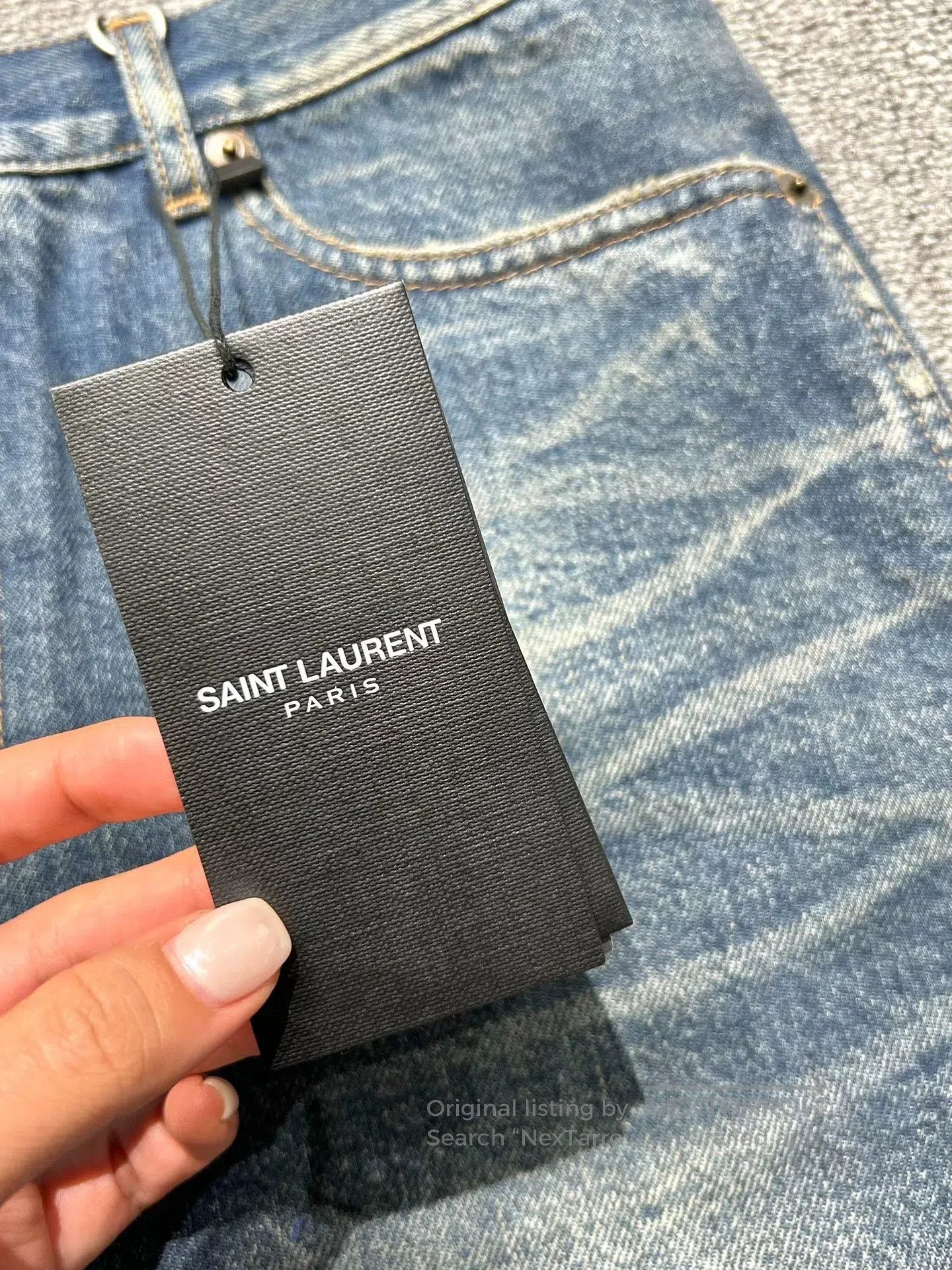Saint Laurent Paris Saint Laurent Denim Shorts. Size 27" / US 4 / IT 40 - 3 Thumbnail