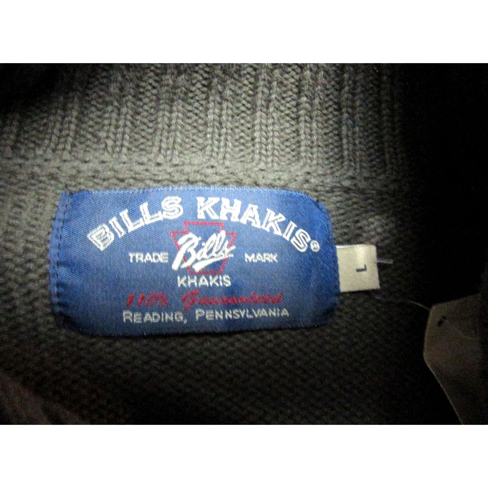 Bills Khakis Bills Khakis Sweater Mens Large Green Shawl Neck Button Pullover Heavyweight Size US L / EU 52-54 / 3 - 5 Thumbnail
