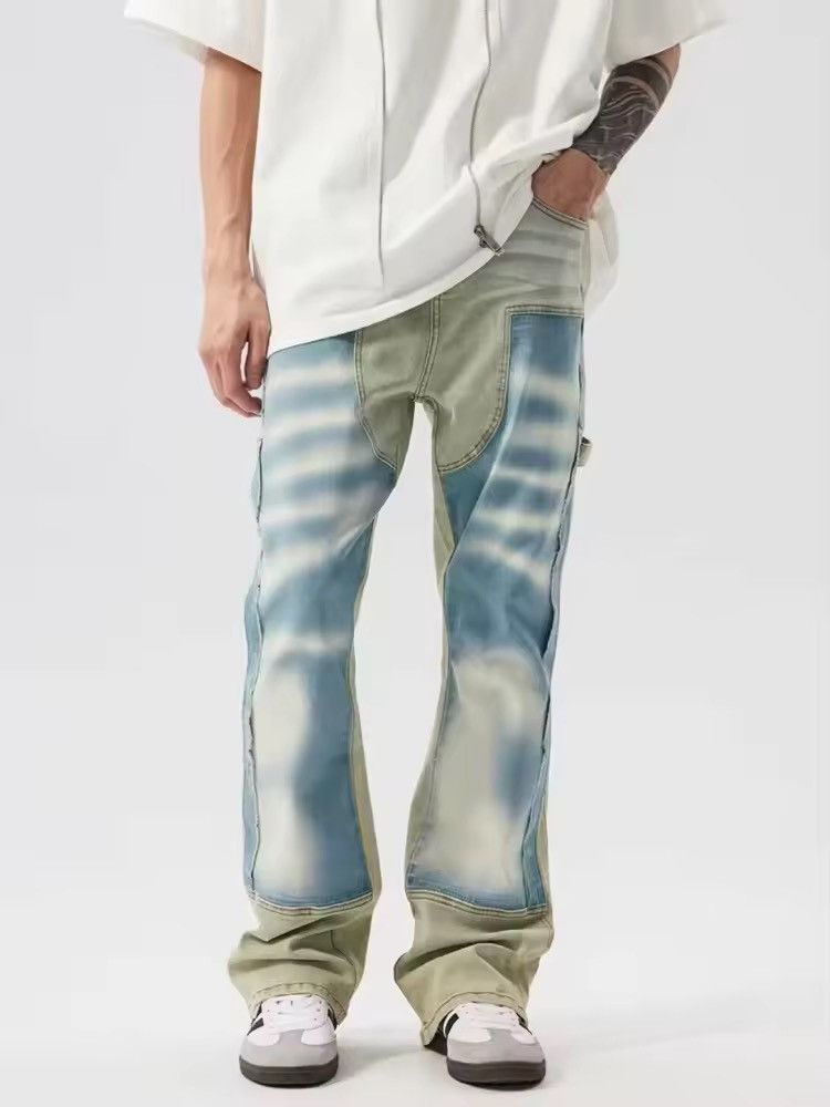 Jean TIE Dye Distressed Denim Pant Size US 31 - 3 Thumbnail
