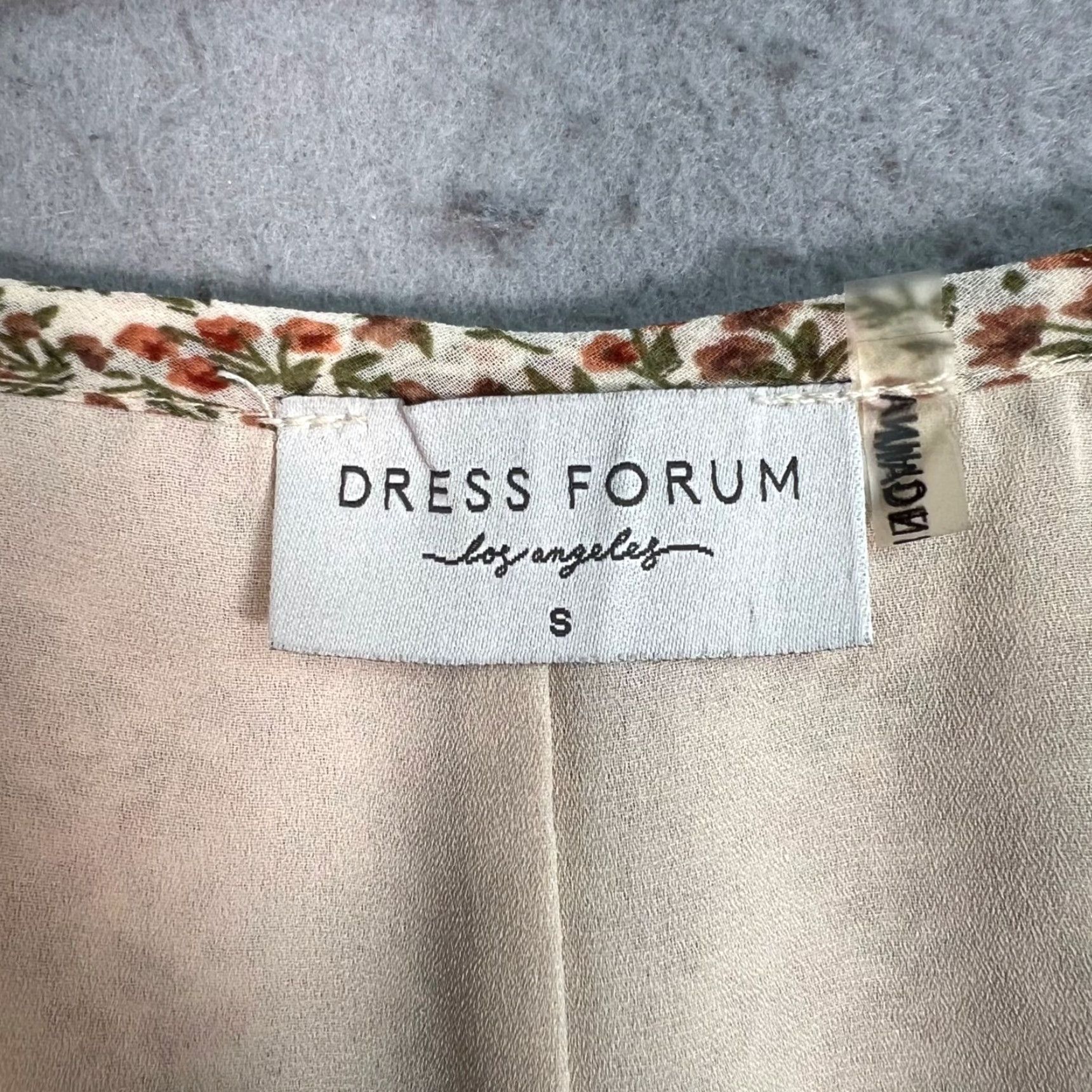 Vintage VINTAGE Dress Forum Womens Small Floral A-Line Beige Skirt 100% Polyester Size 28" / US 6 / IT 42 - 3 Thumbnail