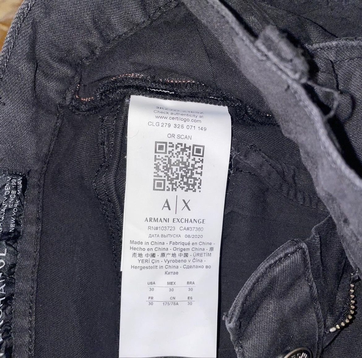 Armani Exchange Armani Exchange J27 Skinny Biker Jeans Size US 30 / EU 46 - 8 Thumbnail