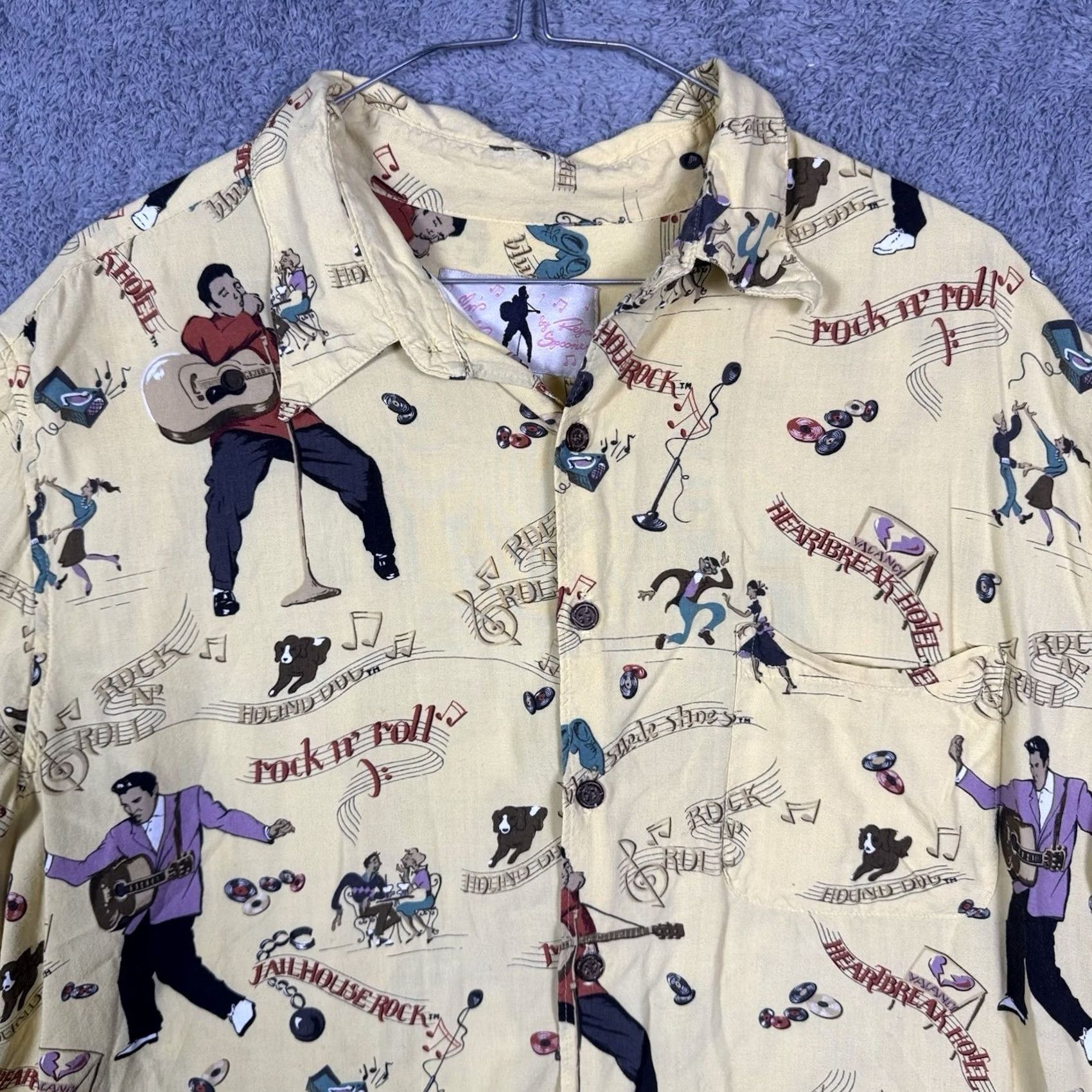 Reyn Spooner VINTAGE Reyn Spooner Shirt Elvis Presley XL Spun Rayon Hawaiian Aloha Mens Size US XL / EU 56 / 4 - 2 Thumbnail