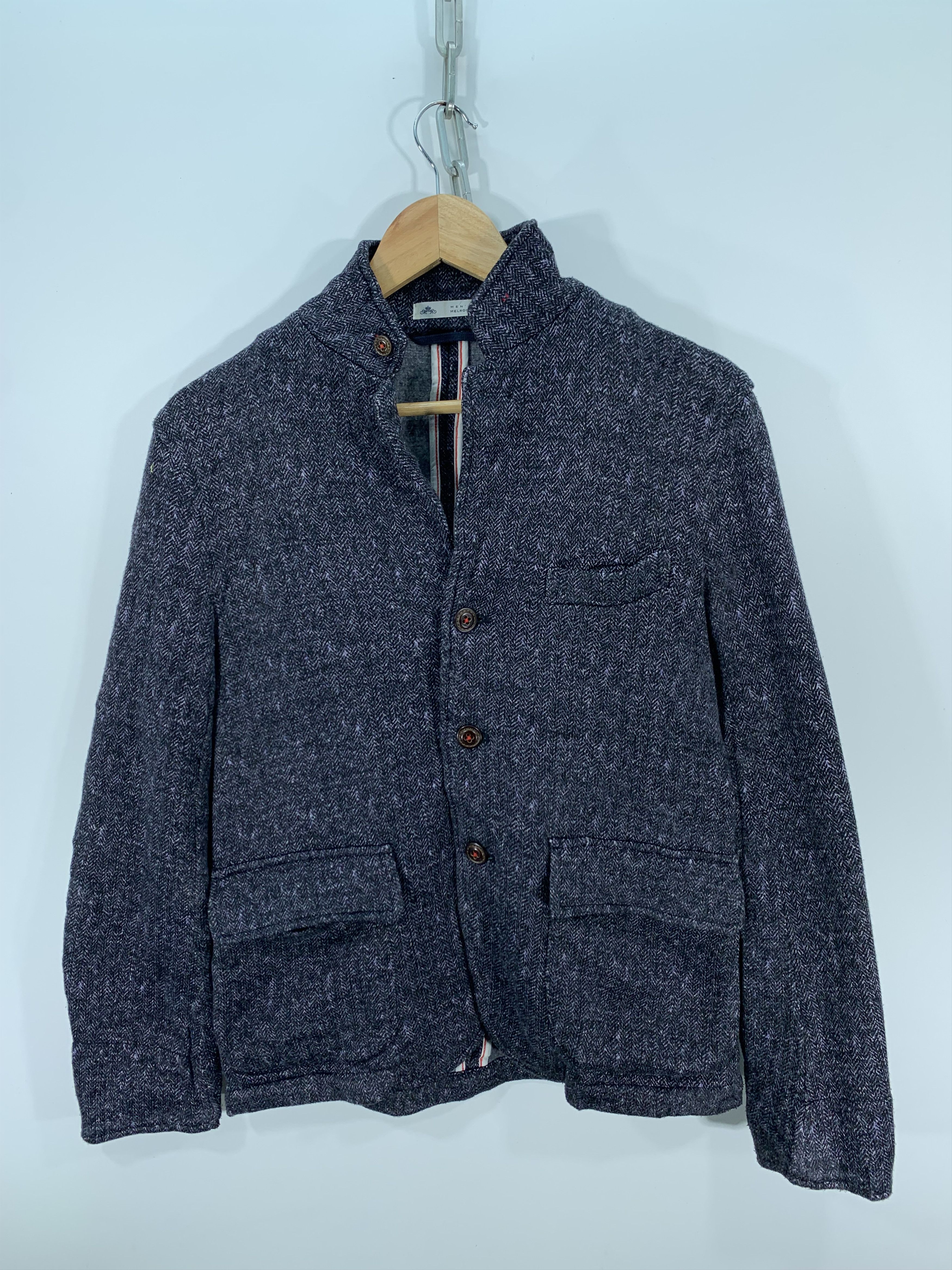 image of Men Melrose Sweat Jacket in Blue (Size Small)