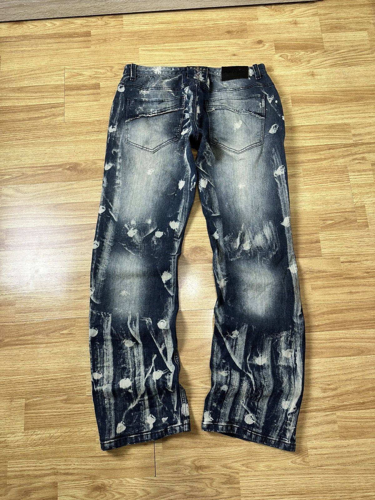 If Six Was Nine 🔥 Doomsday Opium Y2K Hysteric Glamour Denim Pants Ed Hardy Size US 34 / EU 50 - 2 Thumbnail