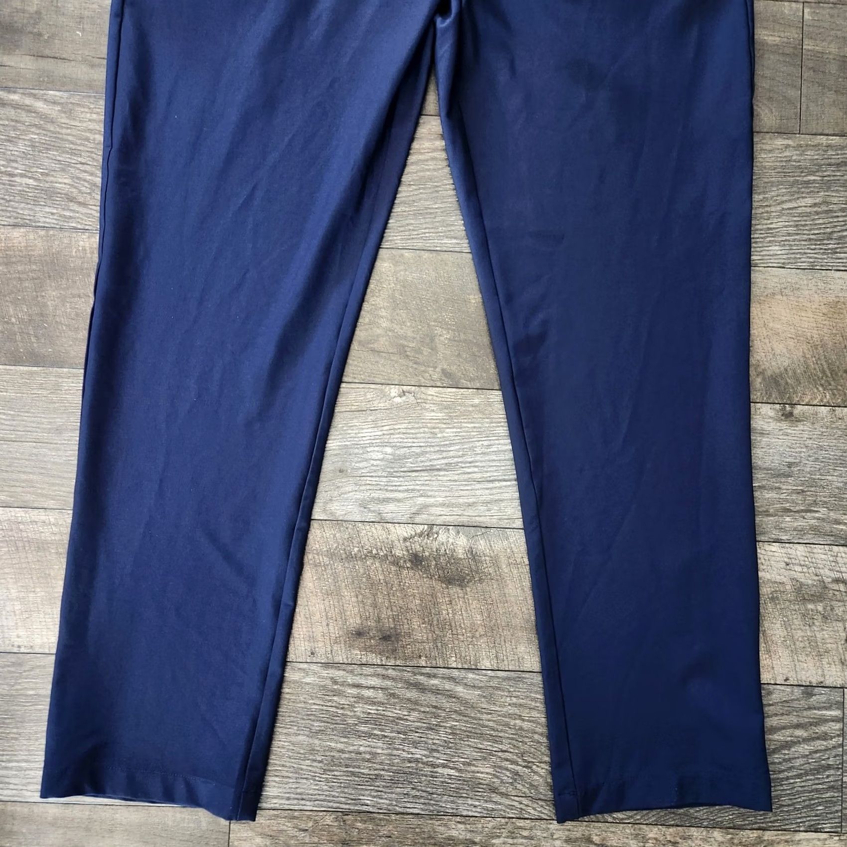 Vintage Birdie Bound Golf Pants Mens 40x32 Blue Flex Waist Straight Fit Performance Size US 40 / EU 56 - 2 Thumbnail