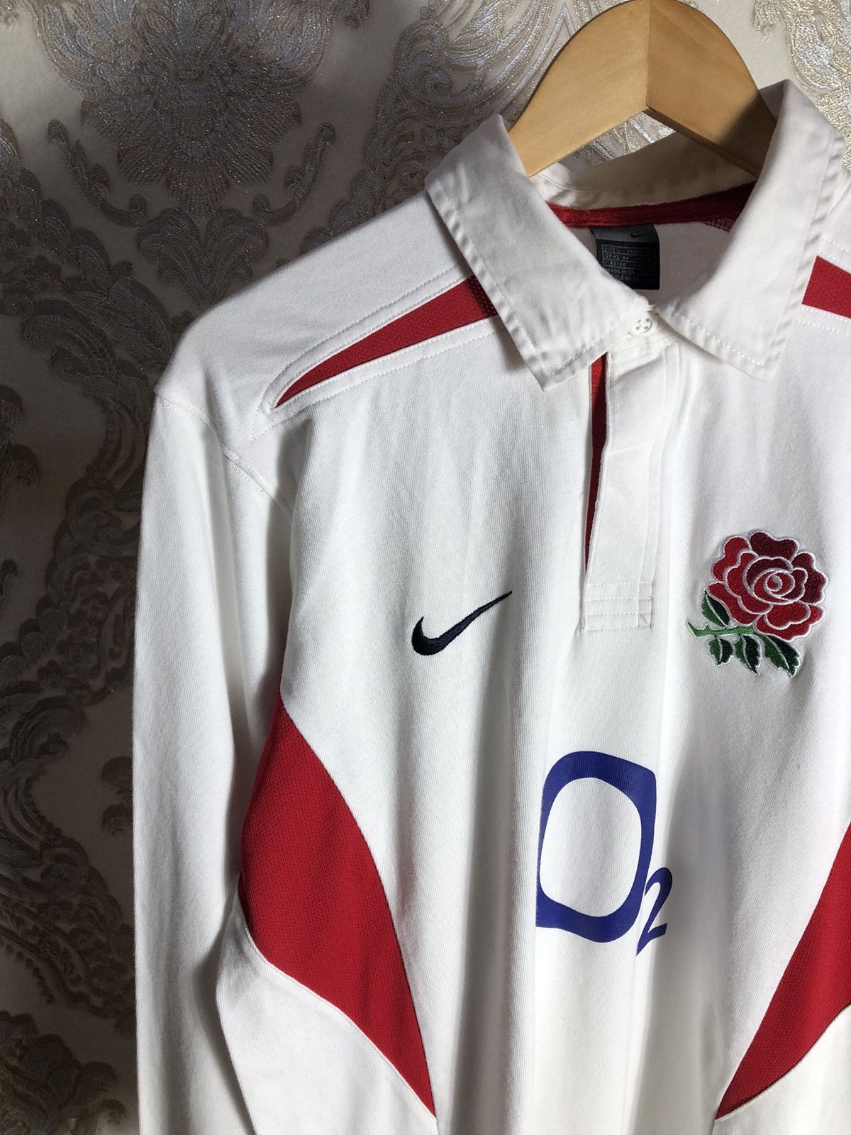 Nike × Vintage VERY RARE NIKE RETRO ENGLAND RUGBY JERSEY BLOKECORE Y2K 90s Size US L / EU 52-54 / 3 - 3 Thumbnail