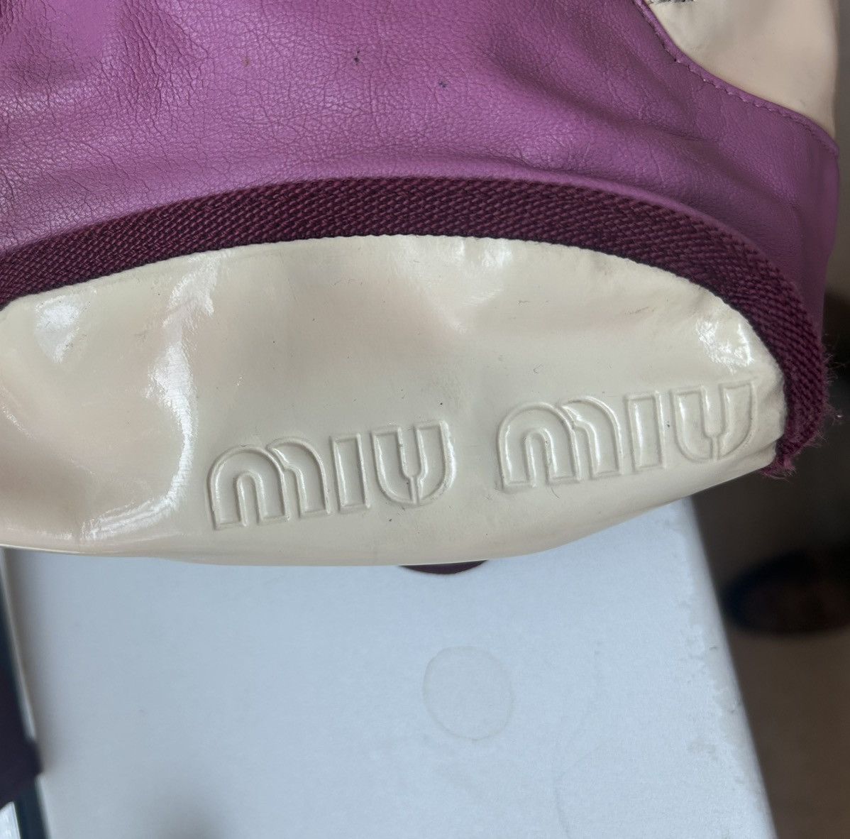 Miu Miu Miu Miu 1999 / Backpack / Teardrop / Sling Bag Pink & White Size ONE SIZE - 11 Thumbnail