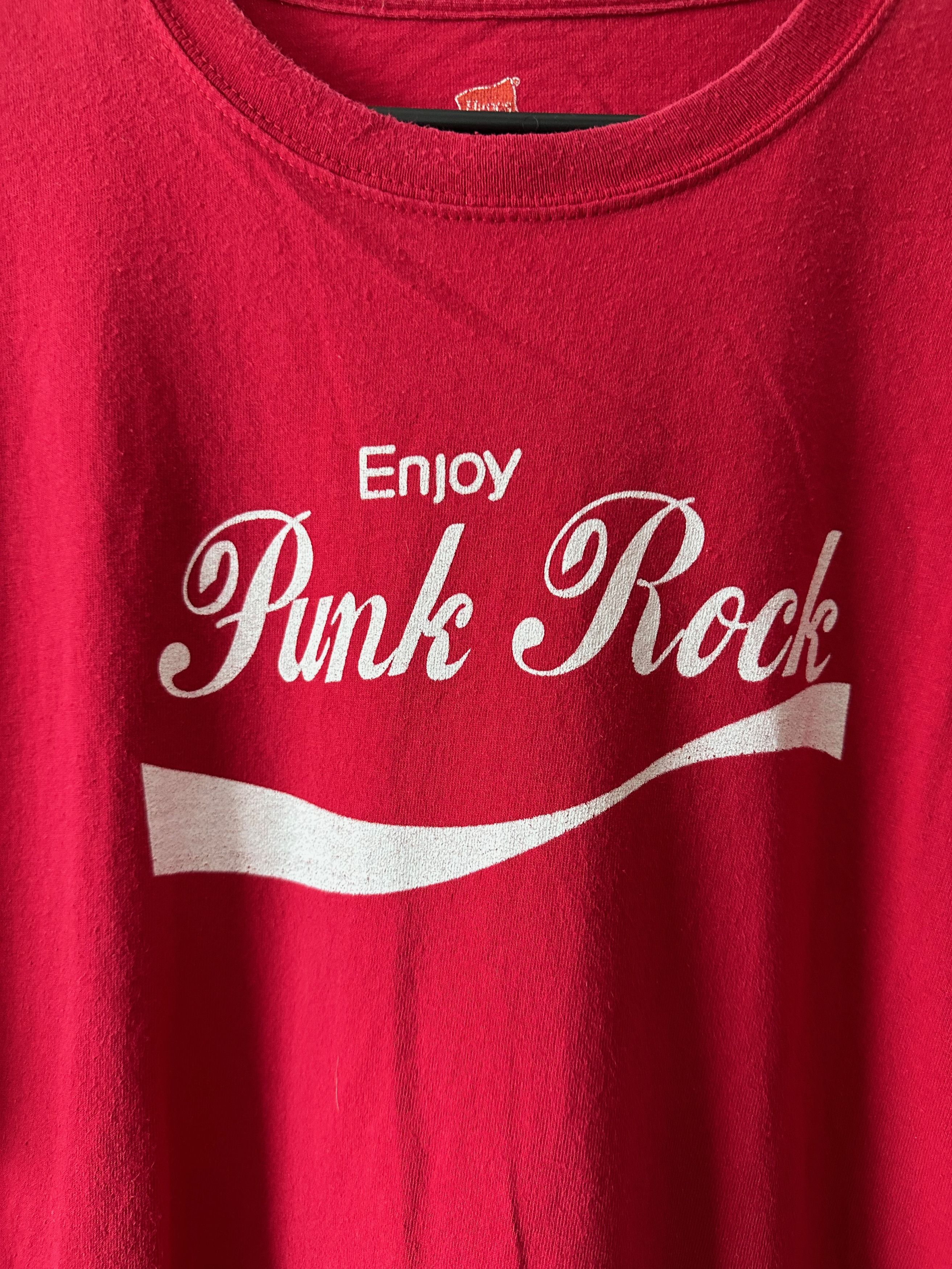 Hanes Hanes Enjo Punk Rock Heavy Cotton red T Shirt Tee Size US XL / EU 56 / 4 - 3 Thumbnail