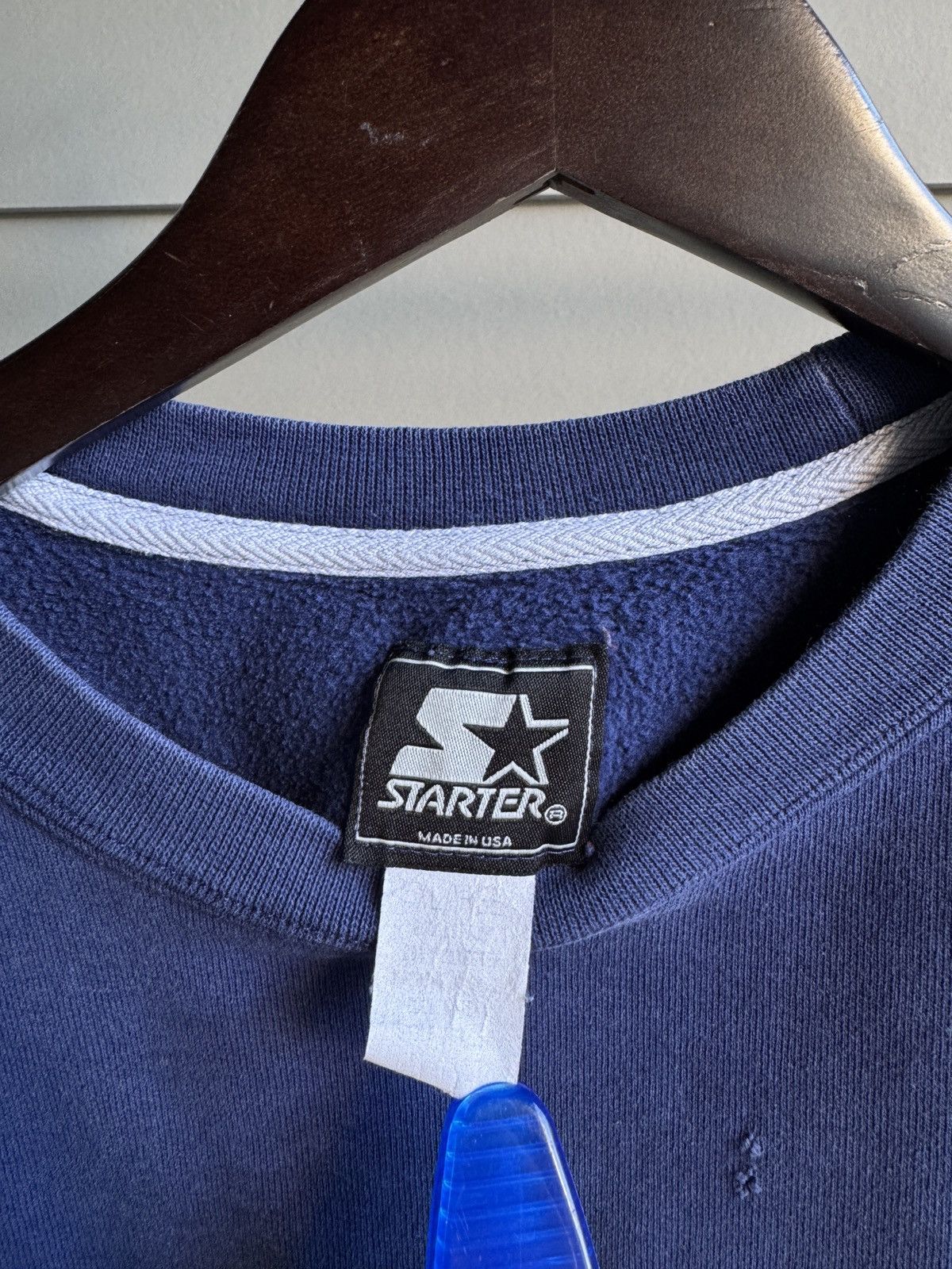 Starter Vintage STARTER Sweatshirt Big Logo Embroidery USA made Size US L / EU 52-54 / 3 - 6 Thumbnail