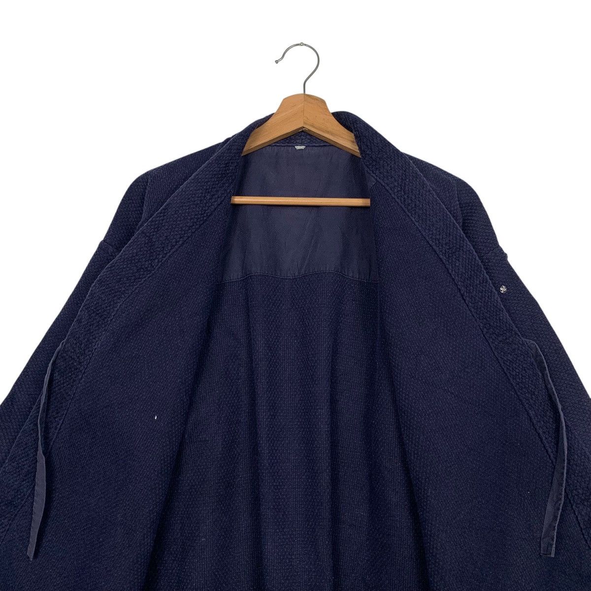 Vintage Indigo Sashiko Thick Weave Kimono Hanten Jacket #2790-C126 Size US L / EU 52-54 / 3 - 12 Thumbnail