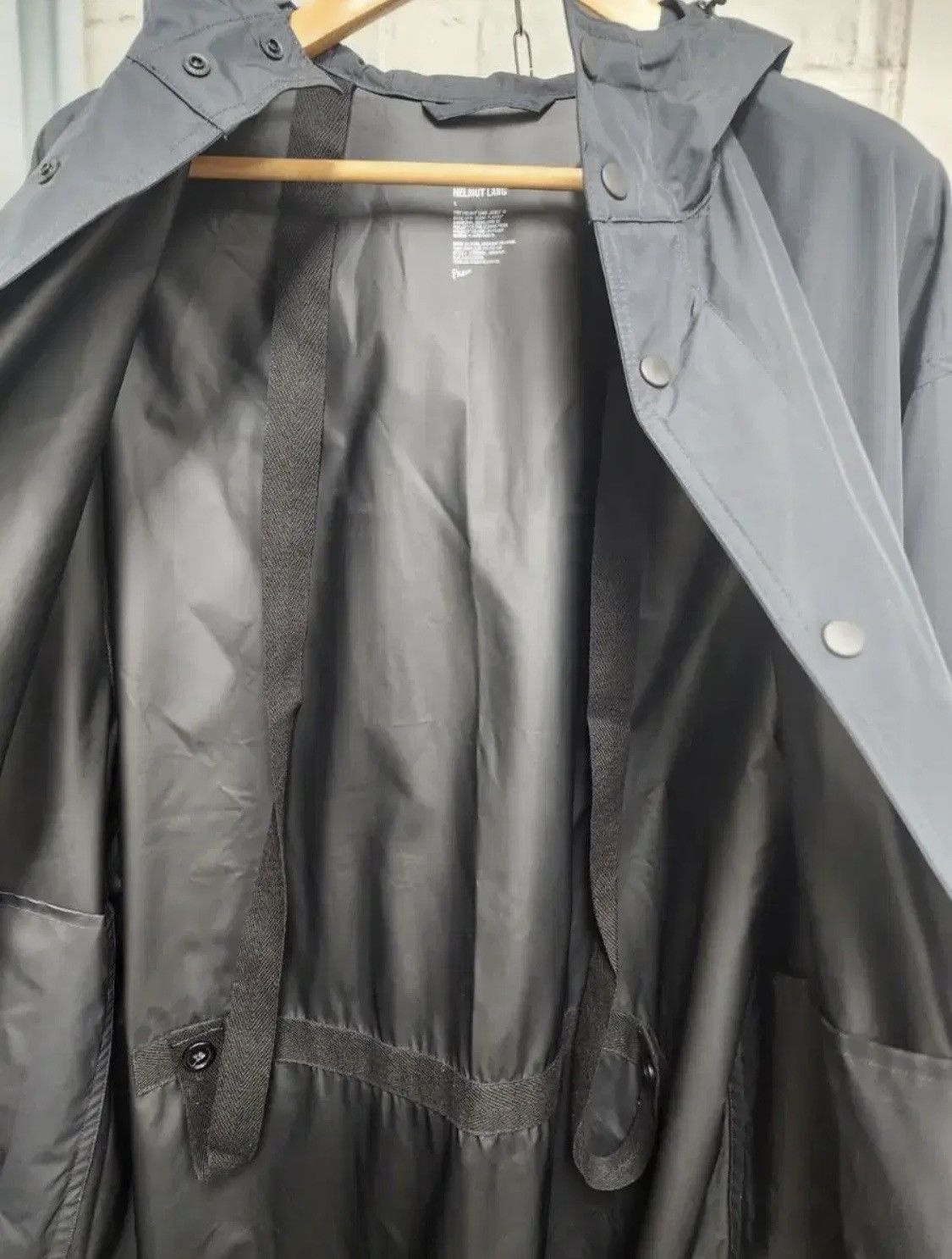 Helmut Lang Helmut Lang Hooded Rain Coat Size US L / EU 52-54 / 3 - 7 Thumbnail