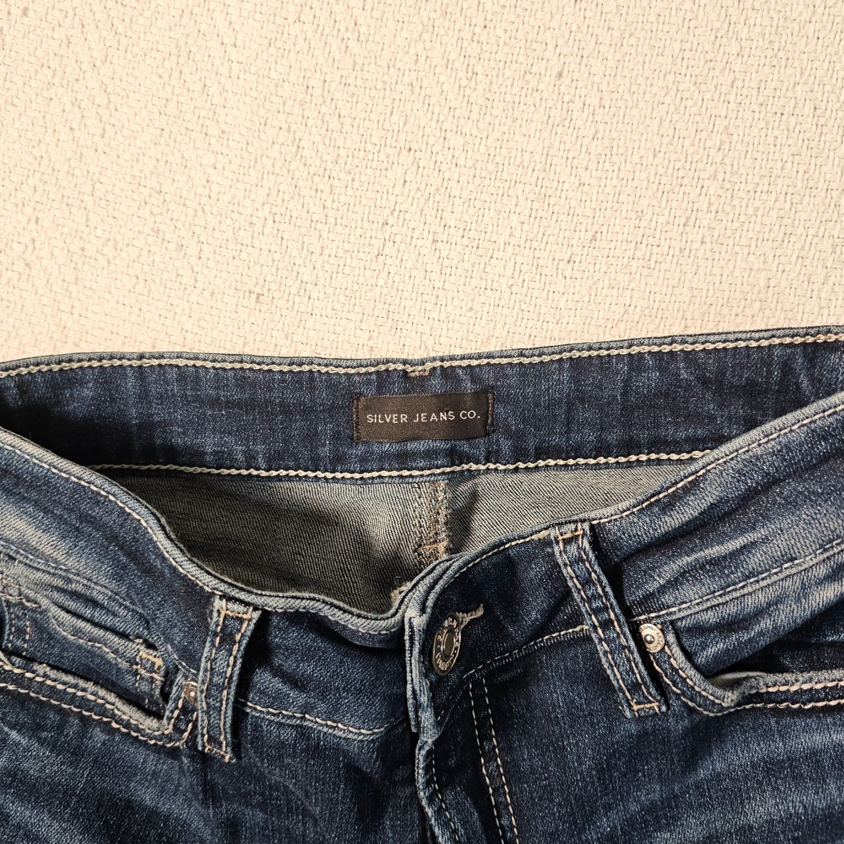 Silver Jeans Co. Silver Jeans Suki Skinny Crop Jeans Women's Size 28 Mid Rise Dark Wash Denim Blue Size 28" / US 6 / IT 42 - 3 Thumbnail