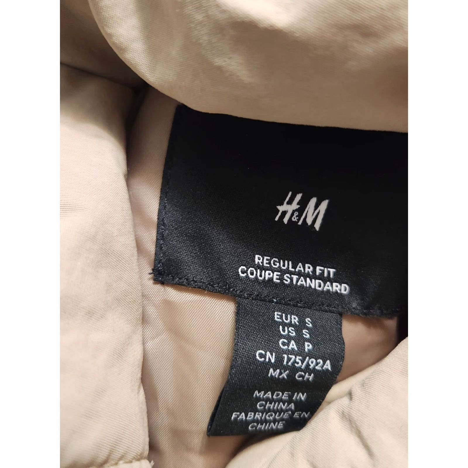 H&M H&M Button-Up Overshirt Beige Regular Fit S Men’s Size S NWOT Lined Zip Collar Long Sleeve Colorblock Size US S / EU 44-46 / 1 - 2 Thumbnail