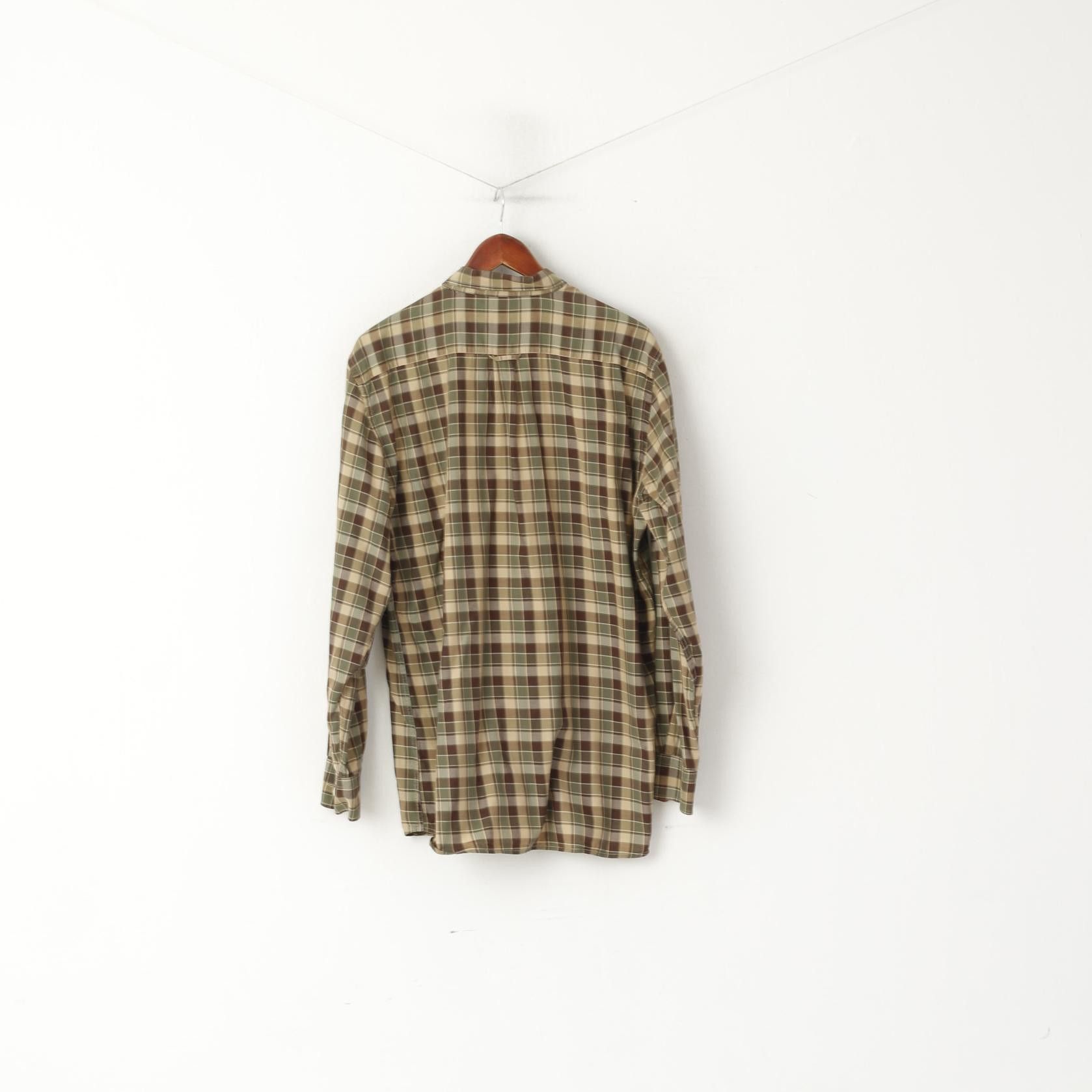 Gant GANT Men L Casual Shirt Green Check 6946 Size US L / EU 52-54 / 3 - 7 Thumbnail