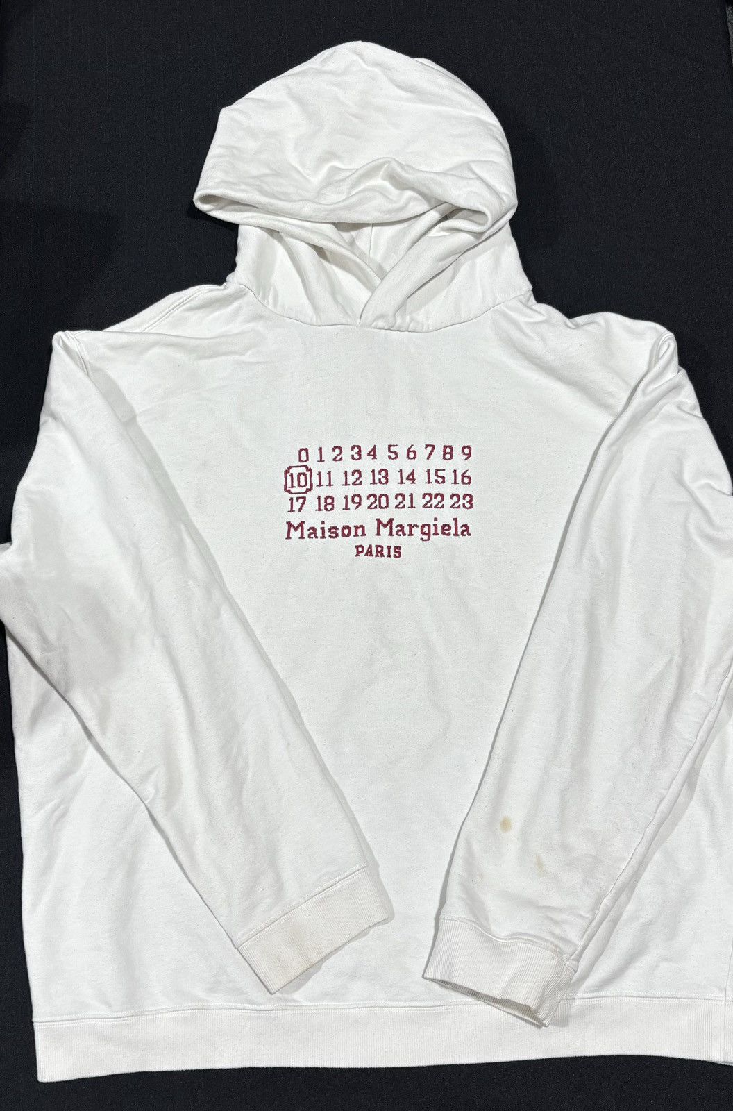 Maison Margiela Maison Margiela Paris White Hoodie | Grailed