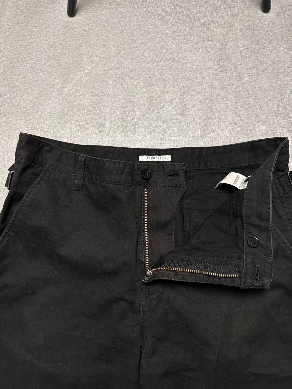 Helmut Lang Helmut Lang Black Side Adjuster Trousers Raw Hem Pants Size US 34 / EU 50 - 10 Thumbnail