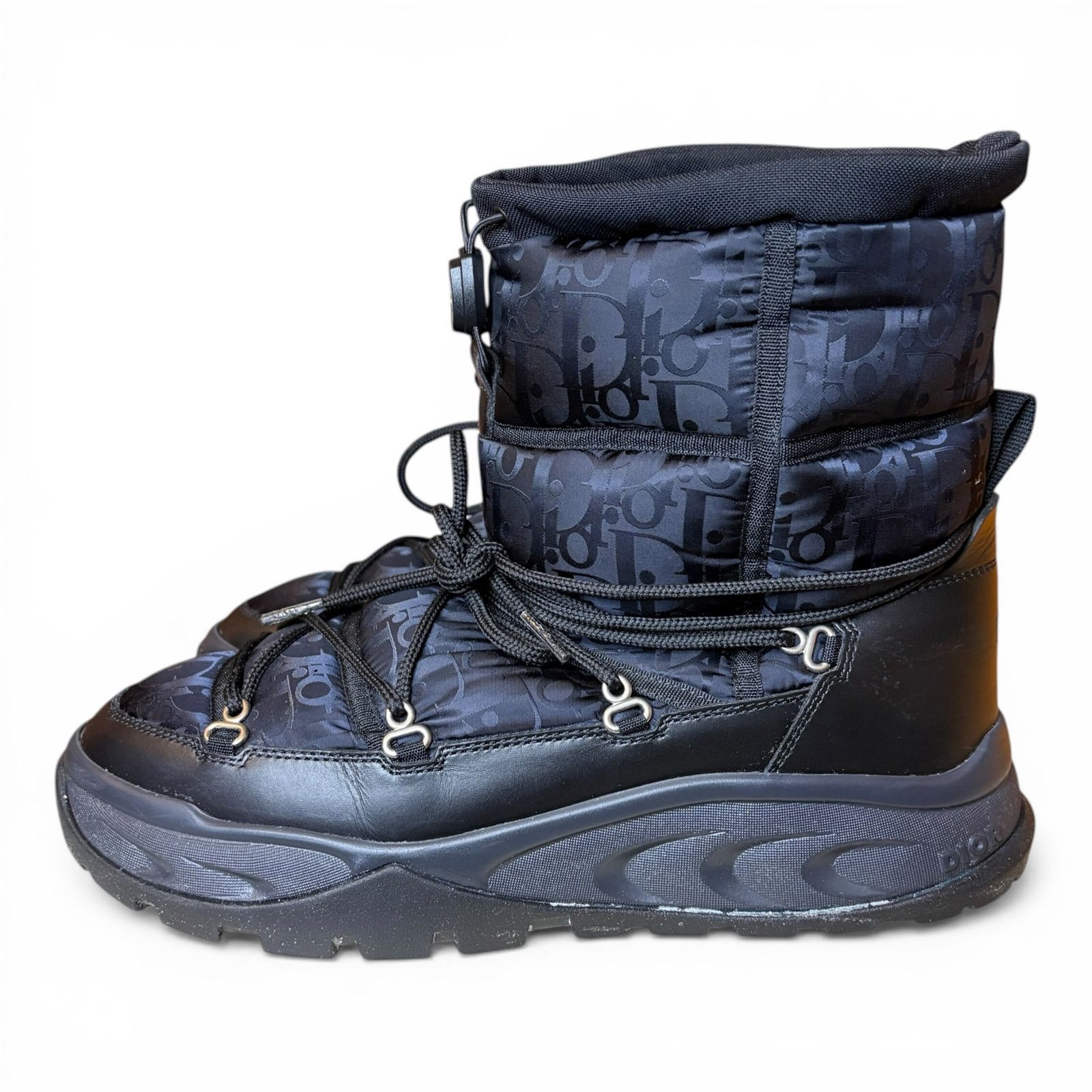 Dior Dior Snow Ankle Boot Black Oblique Nylon | Size 42(9US) Size US 9 / EU 42 - 4 Thumbnail