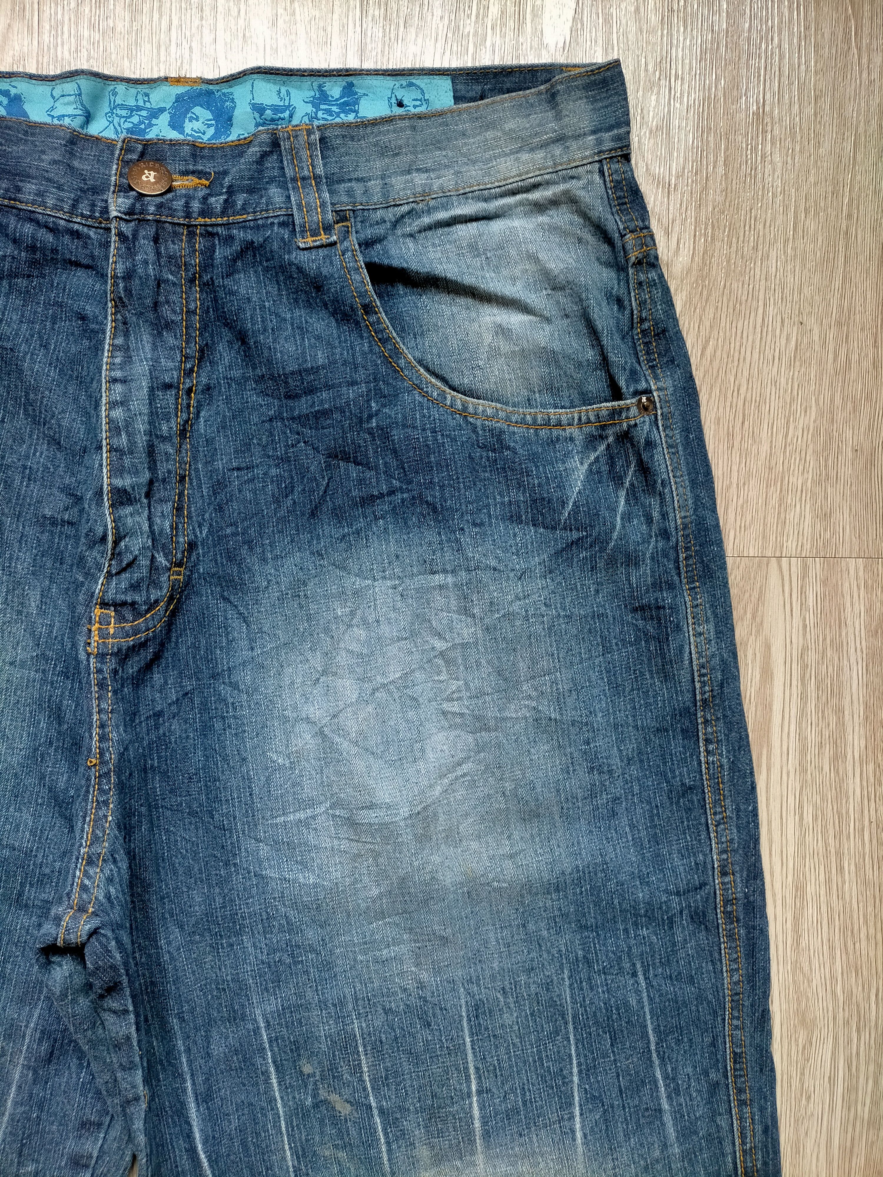 JNCO × Japanese Brand Akcess Baggy Vtg 90s Hip Hop Skate Style Denim Size US 34 / EU 50 - 5 Thumbnail