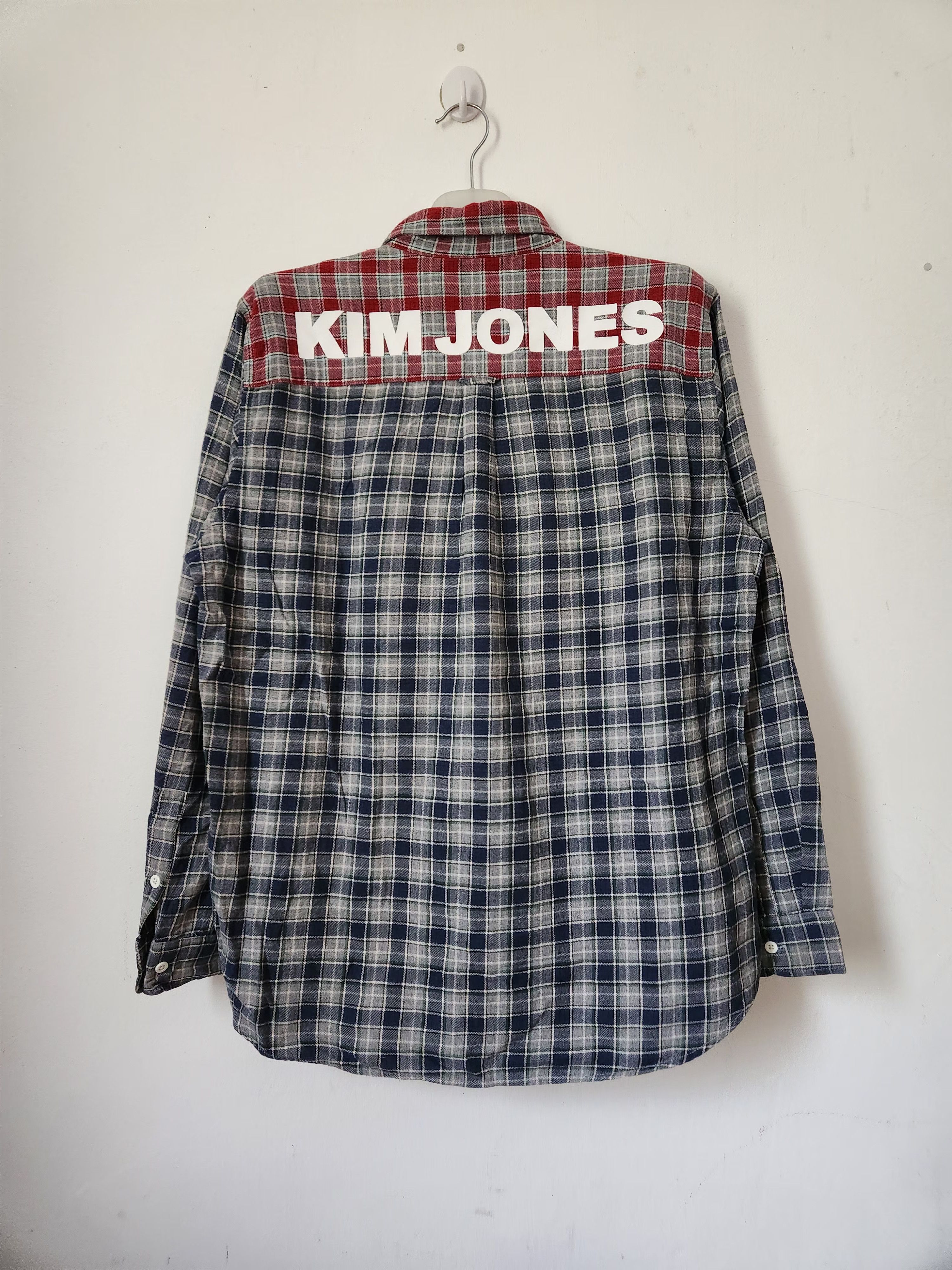 Kim Jones Kim Jones Men Flannel Check Colour Block Shirt Size US L / EU 52-54 / 3 - 1 Thumbnail